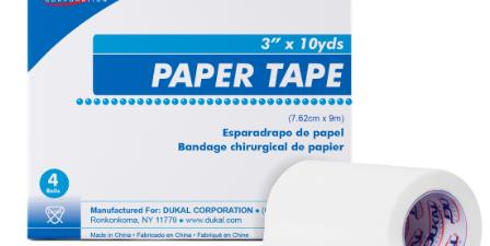 Dukal Hypoallergenic Paper Tape, 3 x 10 yds