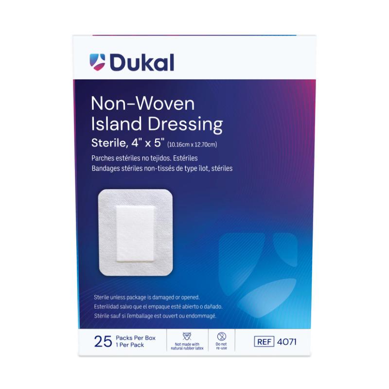 Sterile Non-Woven Island Dressing, 4" x 5" Sterile Non-Woven Island Dressing, 4" x 5"