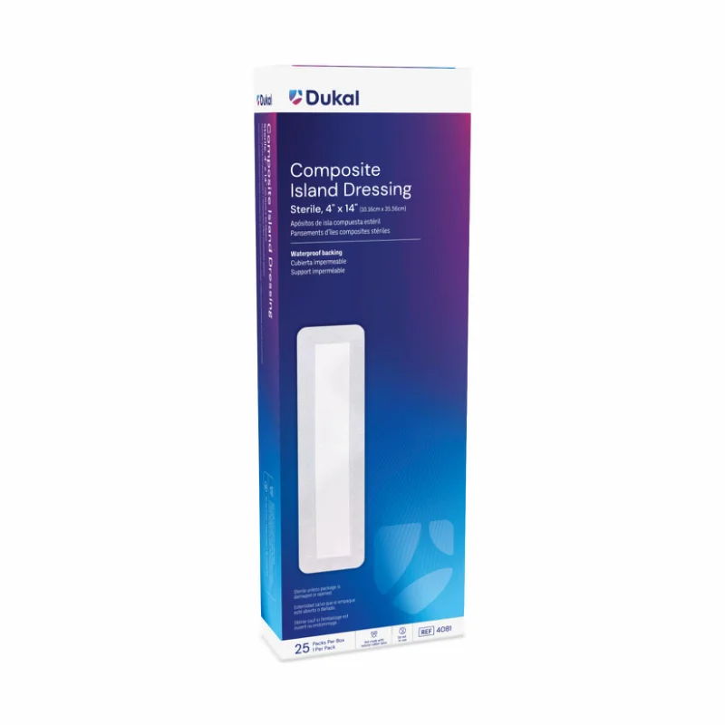Sterile Composite Island Dressing, 4" x 14" Sterile Composite Island Dressing, 4" x 14"