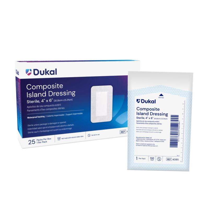 Sterile Composite Island Dressing, 4" x 6" Sterile Composite Island Dressing, 4" x 6"