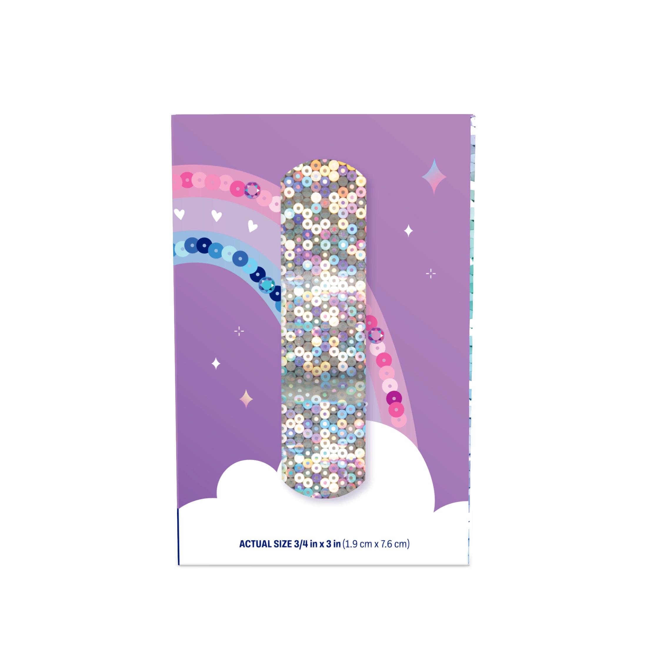 Sterile Design Series Glitter Adhesive Bandages with Stat Strip®, 3/4