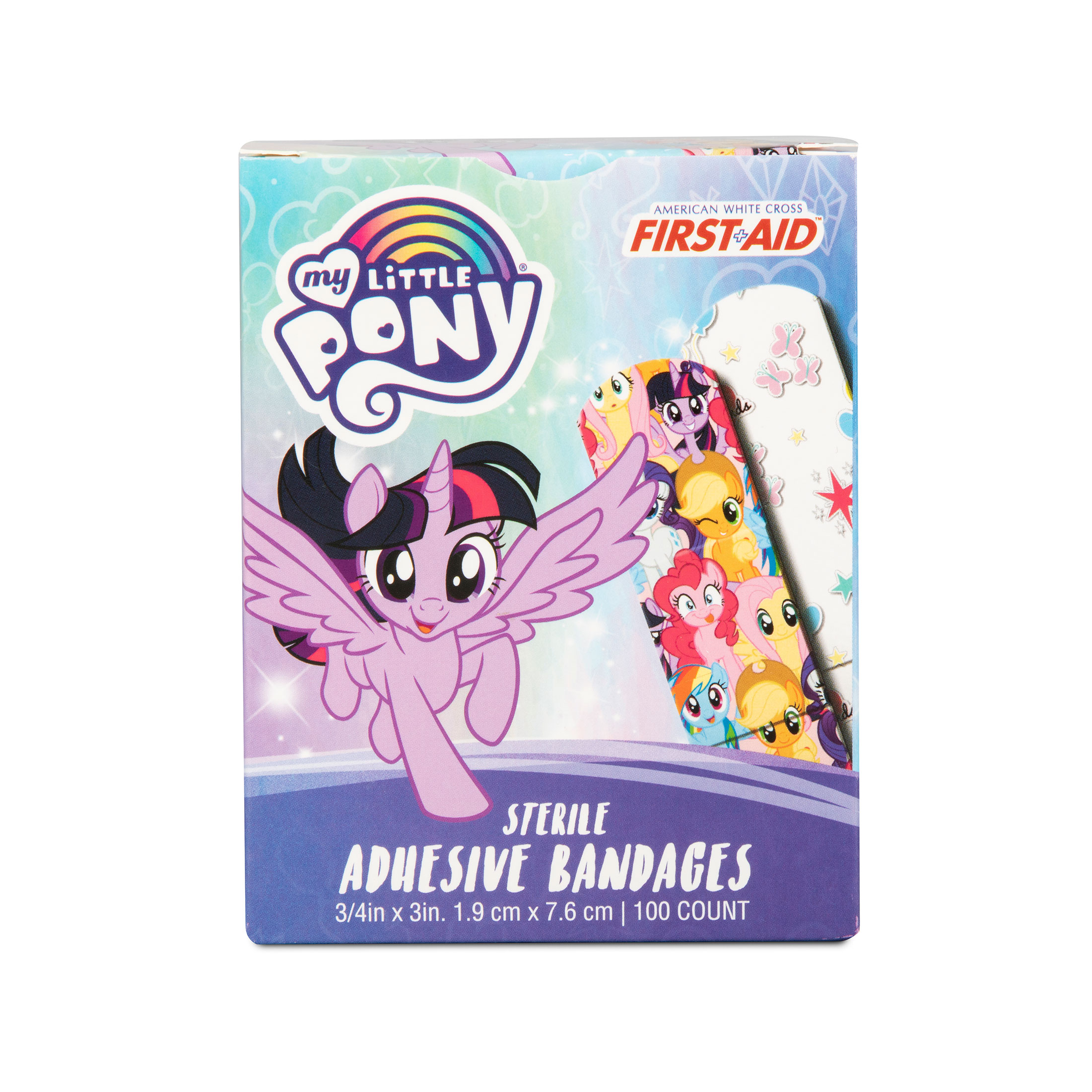 Sterile My Little Pony® Adhesive Bandages with Stat Strip®, 3/4