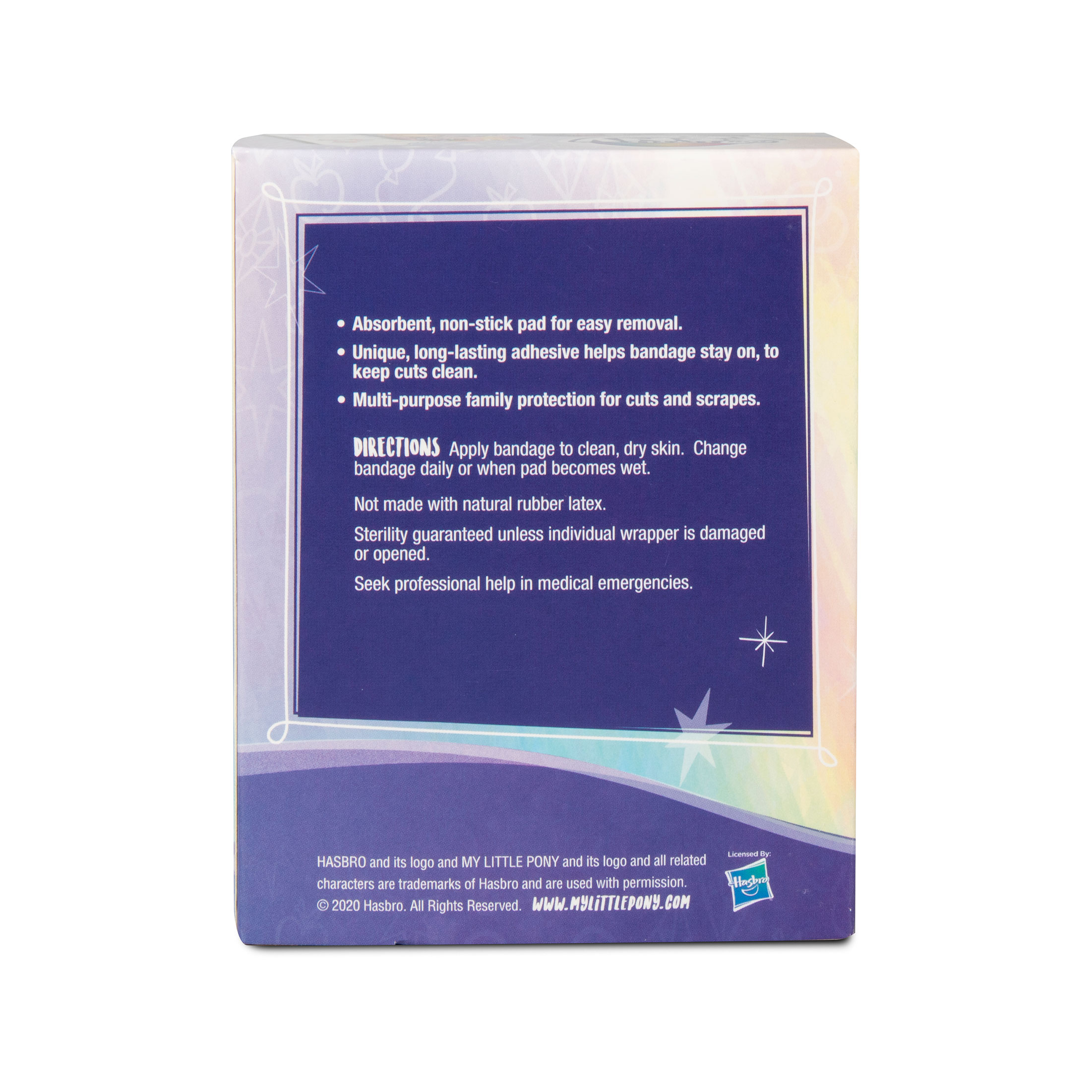 Sterile My Little Pony® Adhesive Bandages with Stat Strip®, 3/4