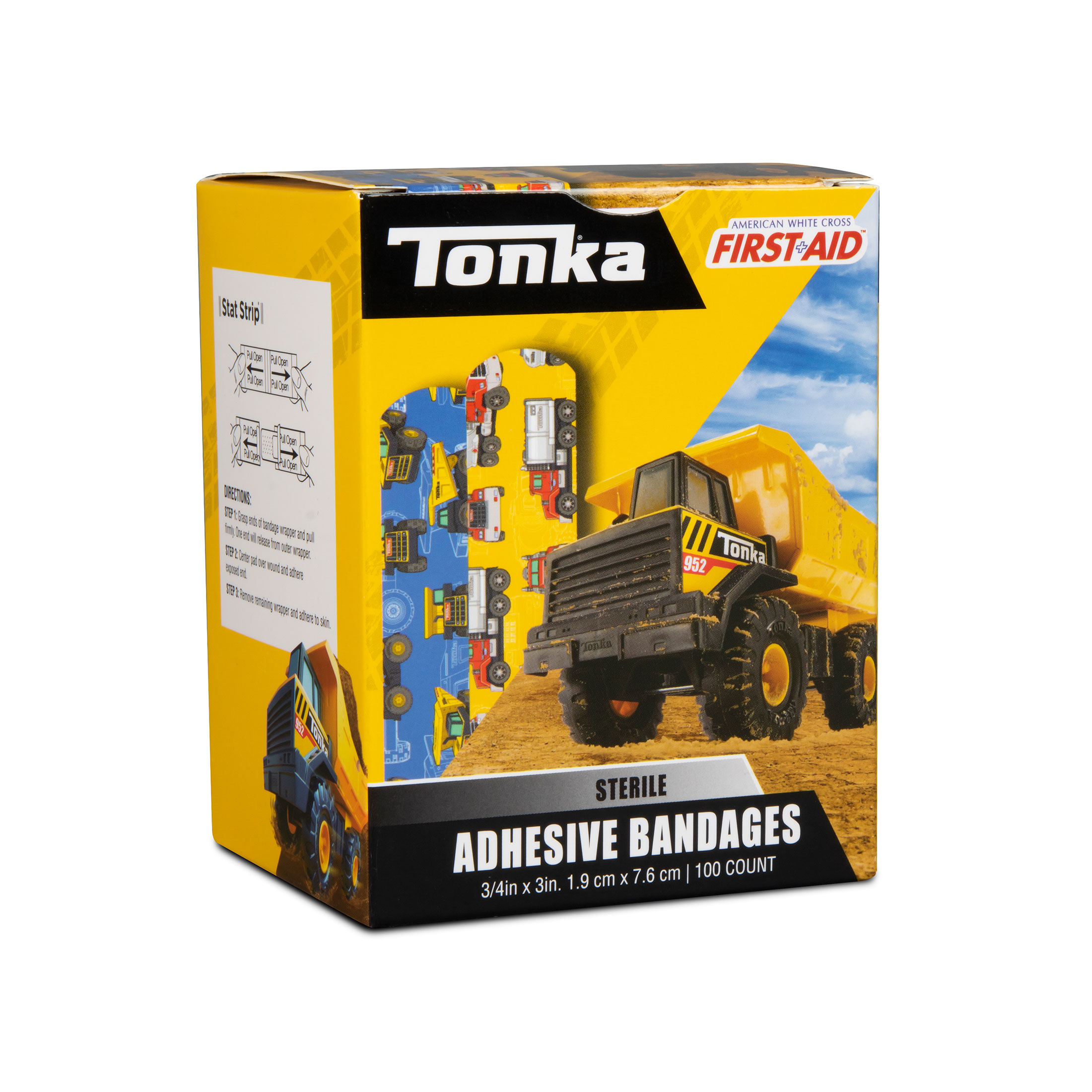 Sterile Tonka™ Adhesive Bandages with Stat Strip®, 3/4