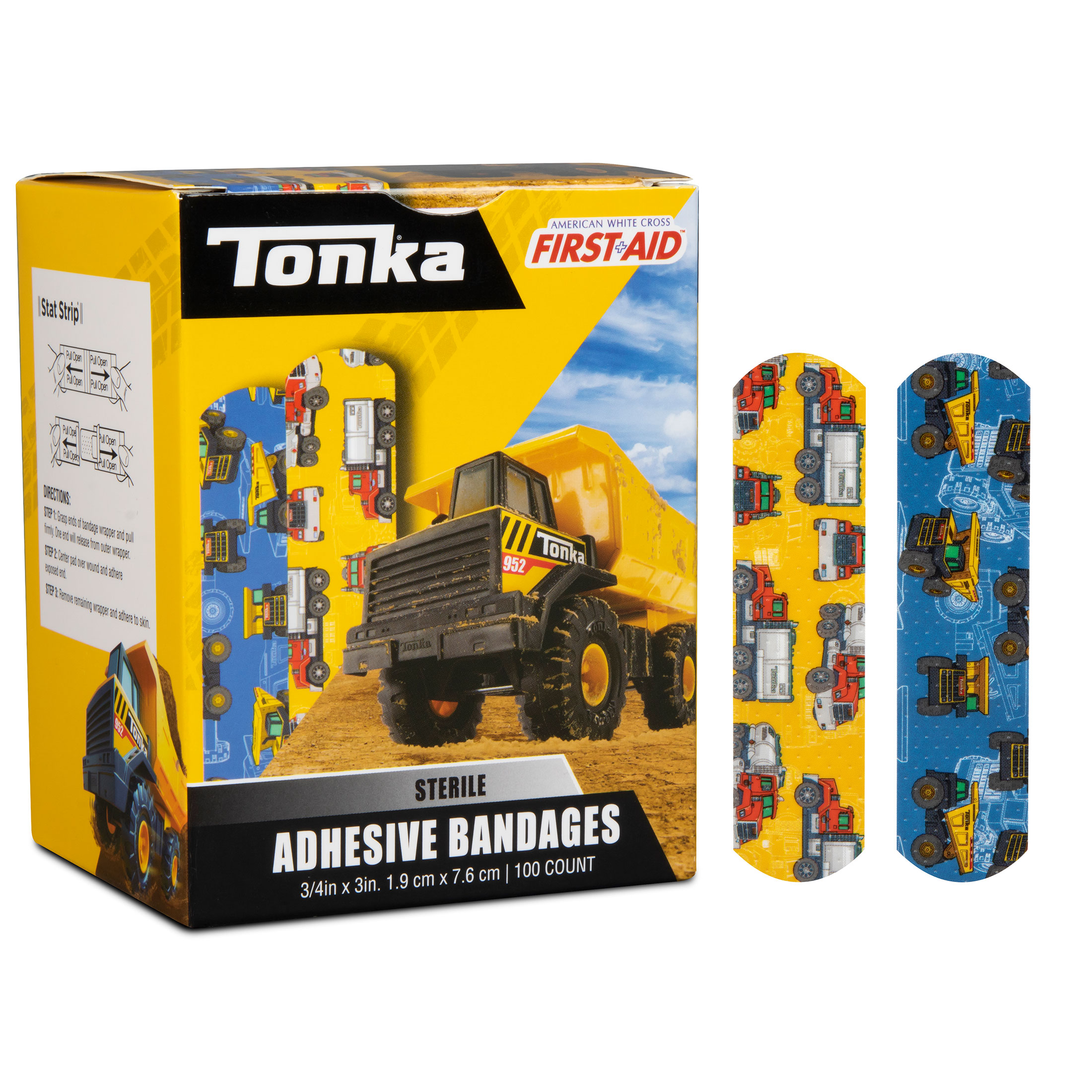 Sterile Tonka™ Adhesive Bandages with Stat Strip®, 3/4
