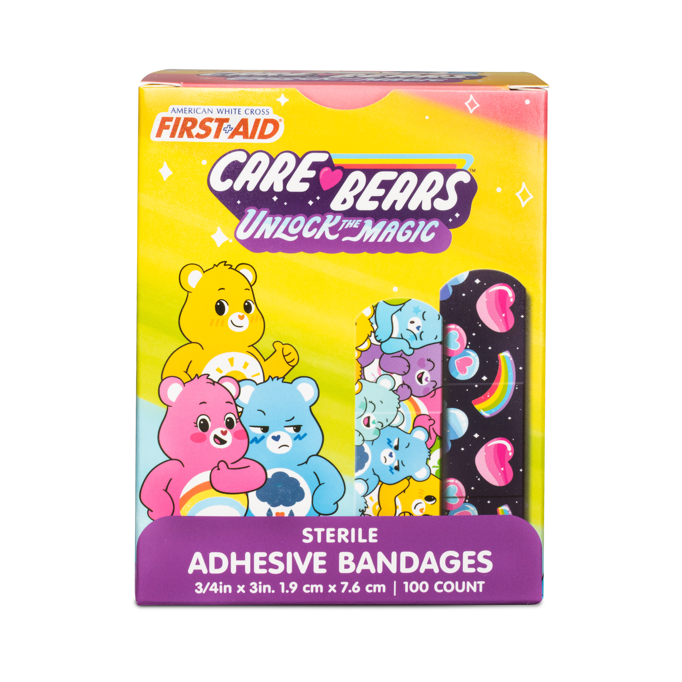 Sterile Care Bears™ Adhesive Bandages with Stat Strip®, 3/4