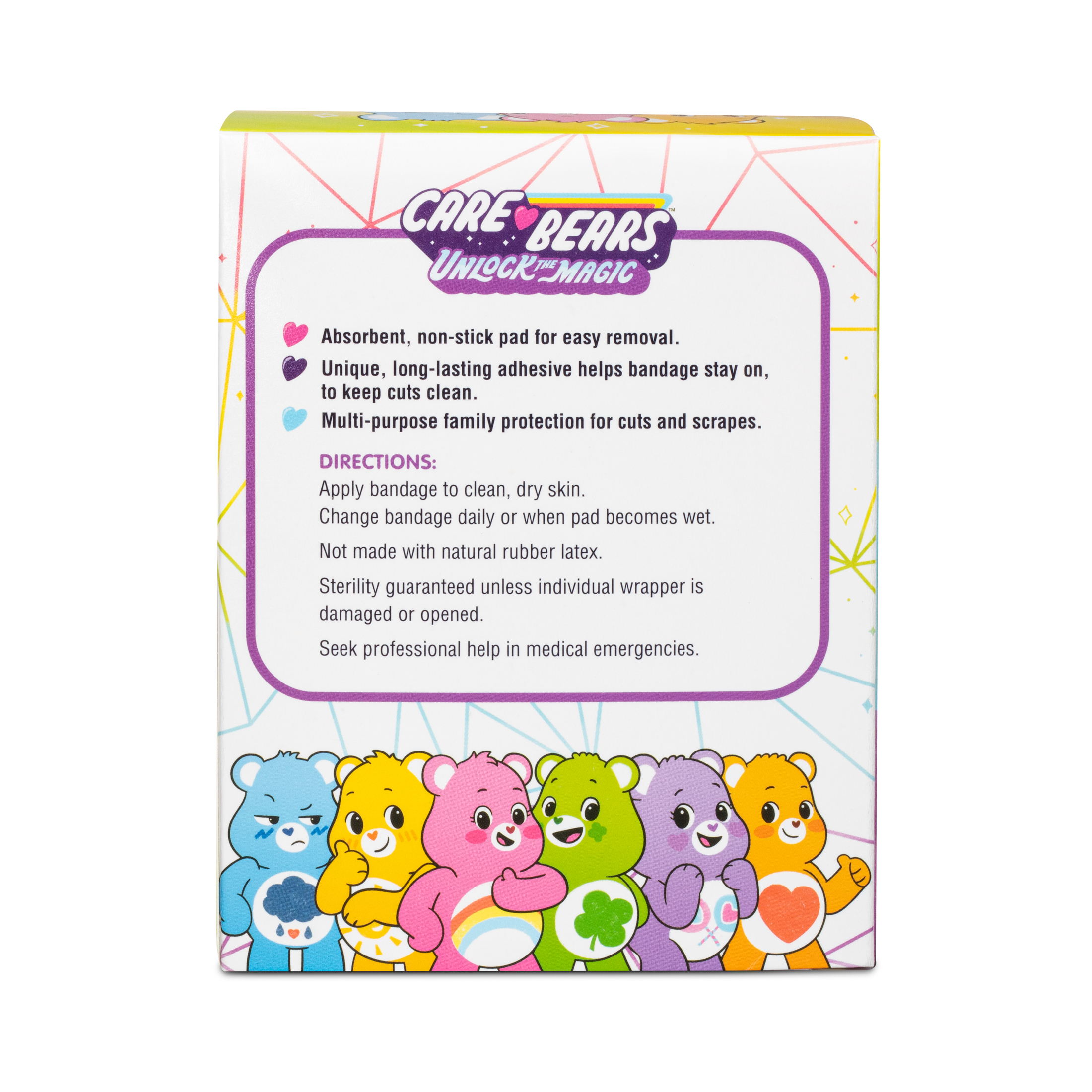 Sterile Care Bears™ Adhesive Bandages with Stat Strip®, 3/4