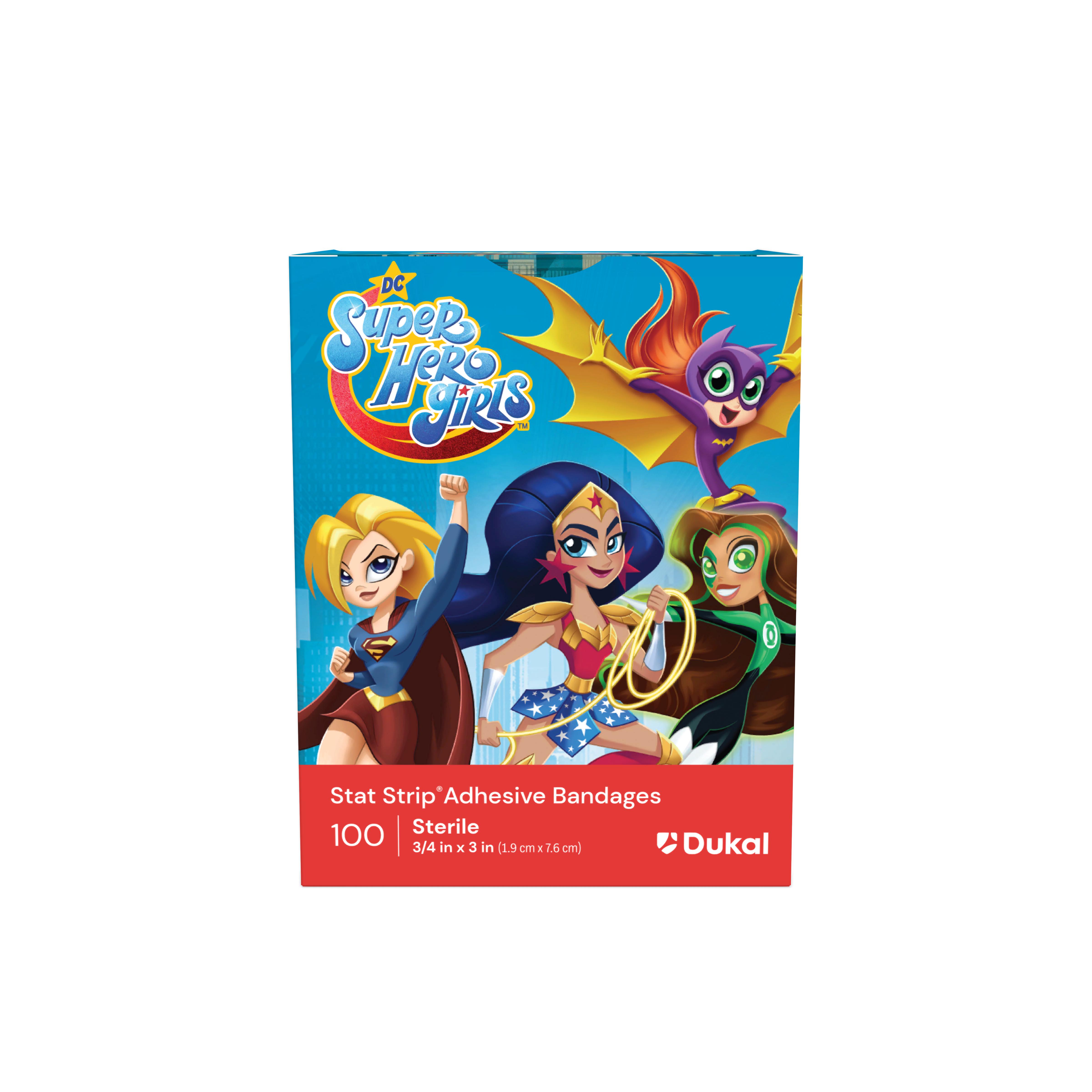 Sterile DC Super Hero Girls™ Adhesive Bandages with Stat Strip®, 3/4