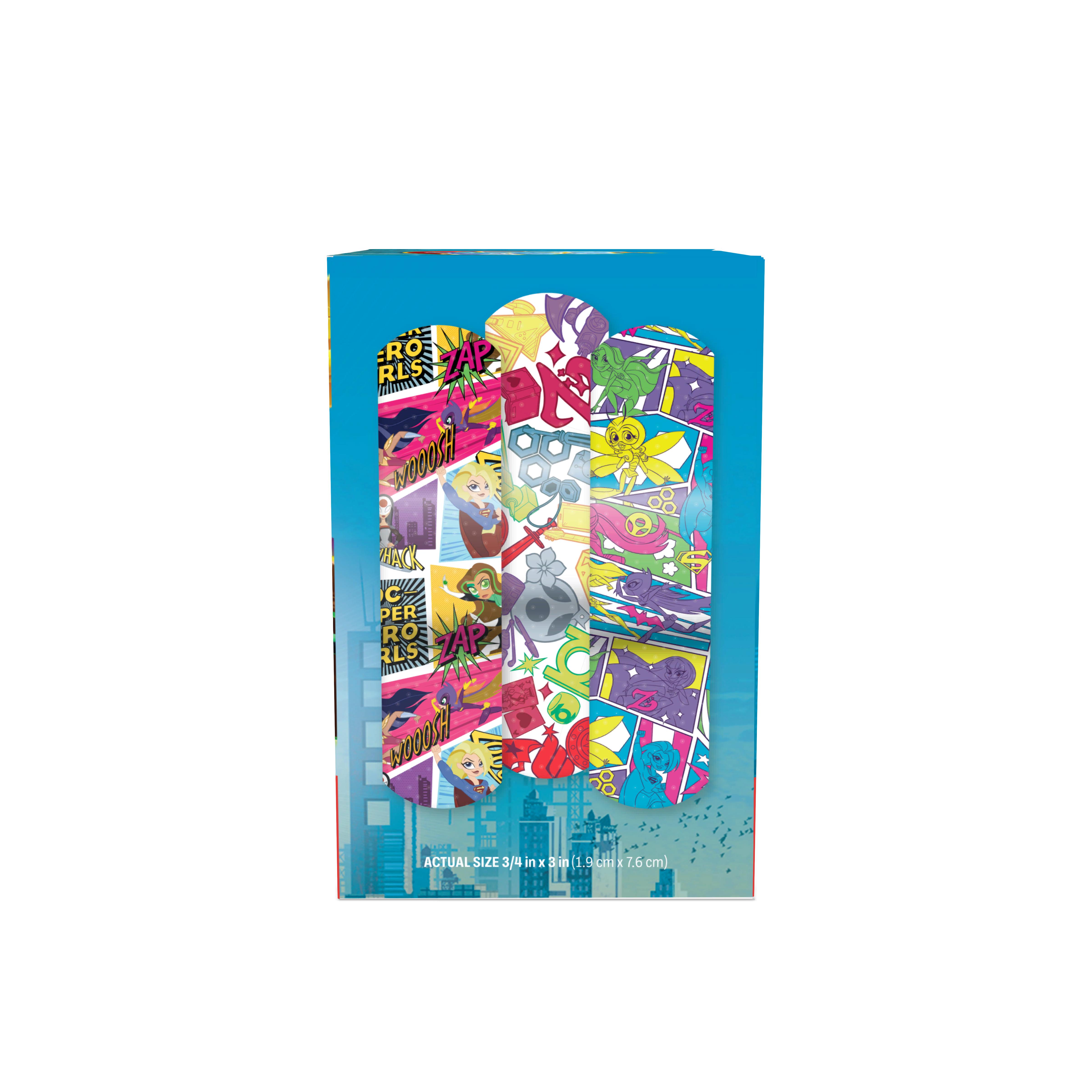 Sterile DC Super Hero Girls™ Adhesive Bandages with Stat Strip®, 3/4