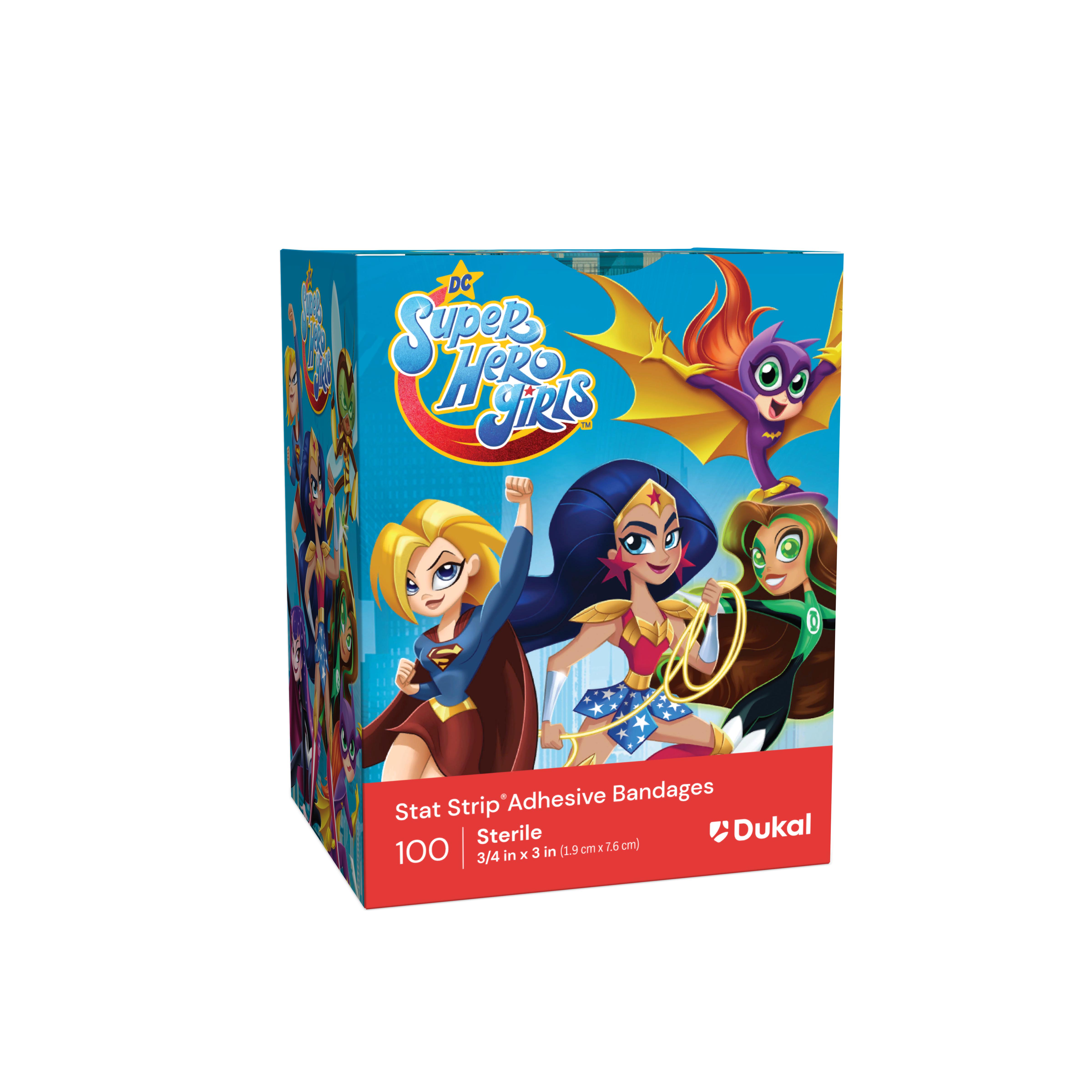 Sterile DC Super Hero Girls™ Adhesive Bandages with Stat Strip®, 3/4
