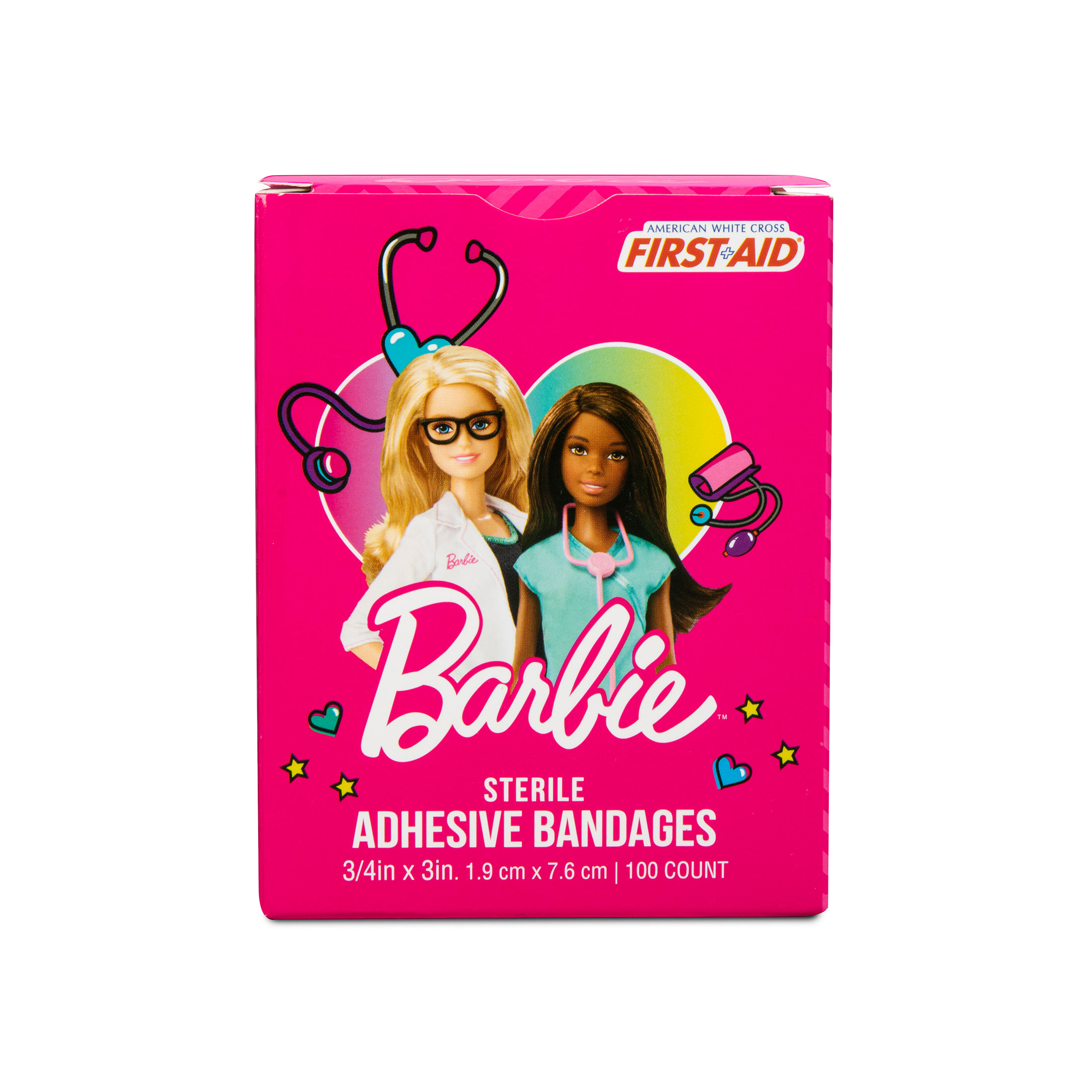 Sterile Barbie™ Adhesive Bandages with Stat Strip®, 3/4