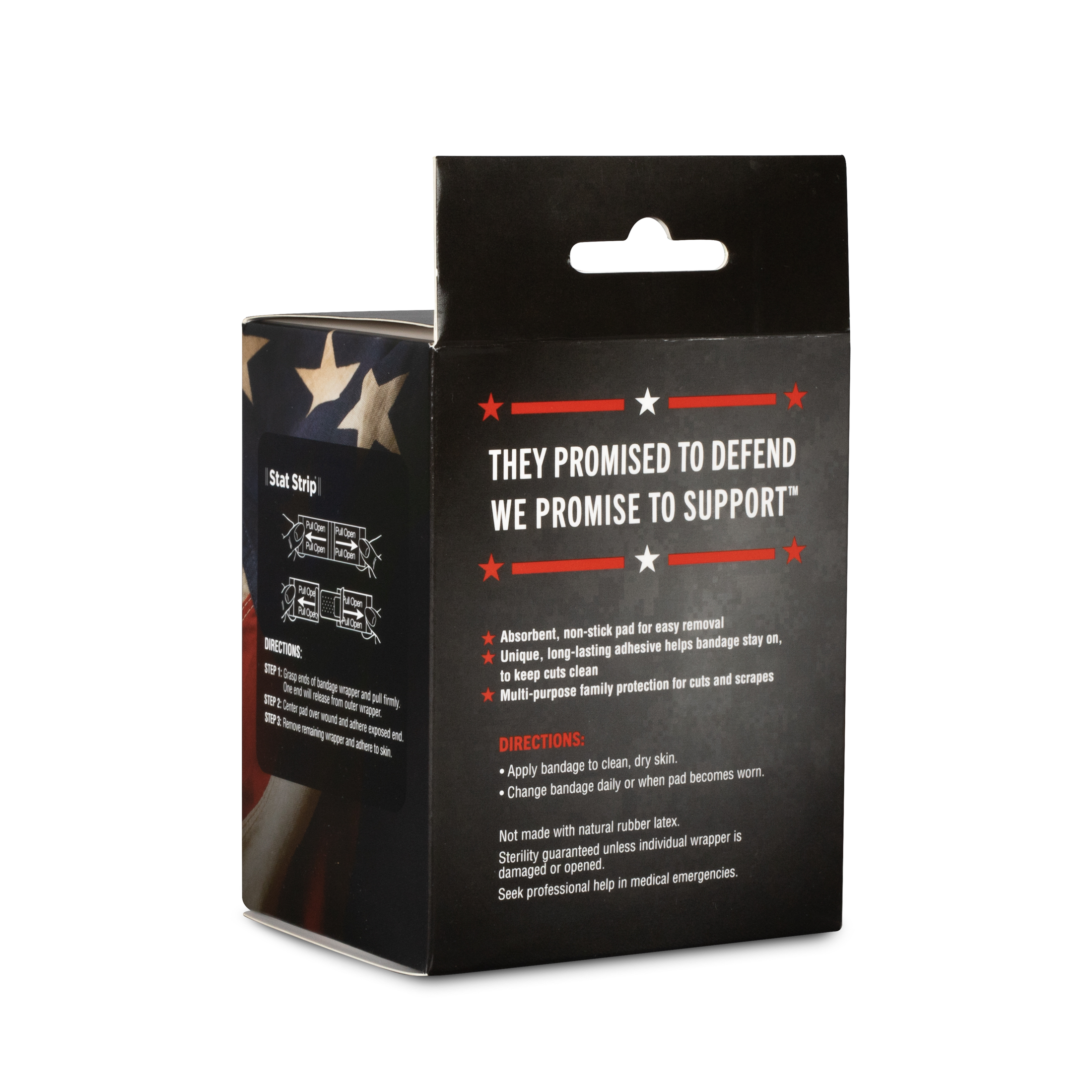 Sterile Operation Hat Trick™ Camouflage Adhesive Bandages with Stat Strip®, 3/4