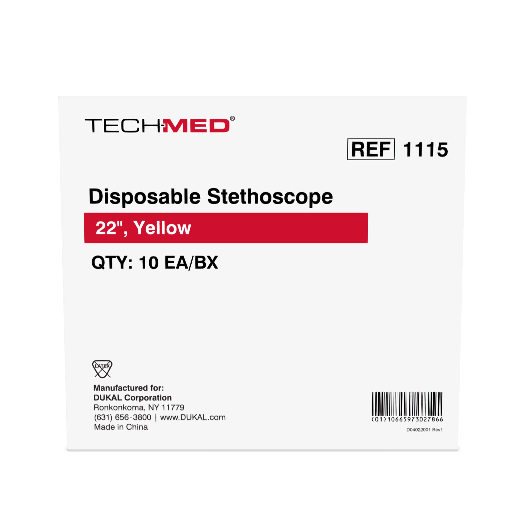 Stethoscope, Disposable Single Head, 22