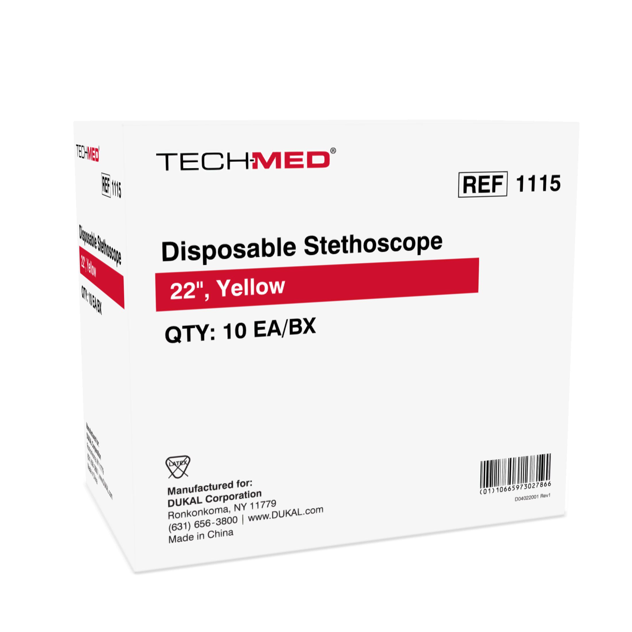 Stethoscope, Disposable Single Head, 22