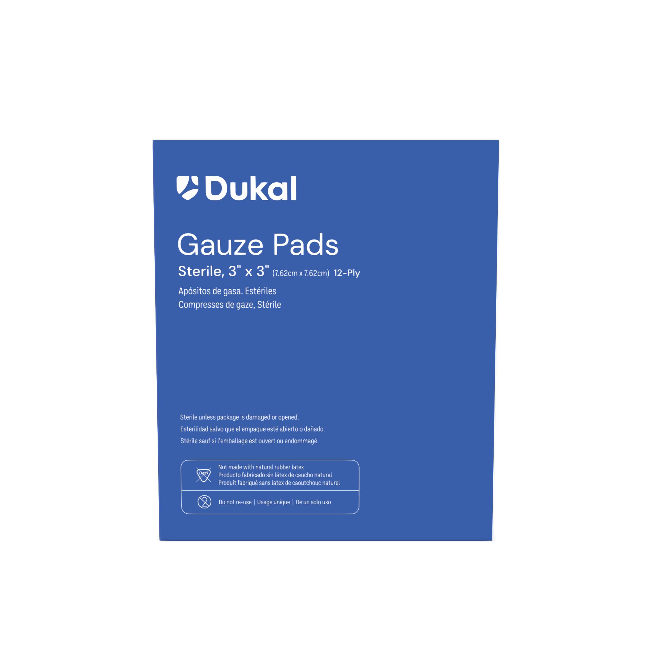 Sterile Gauze Pads, 12-Ply, 3