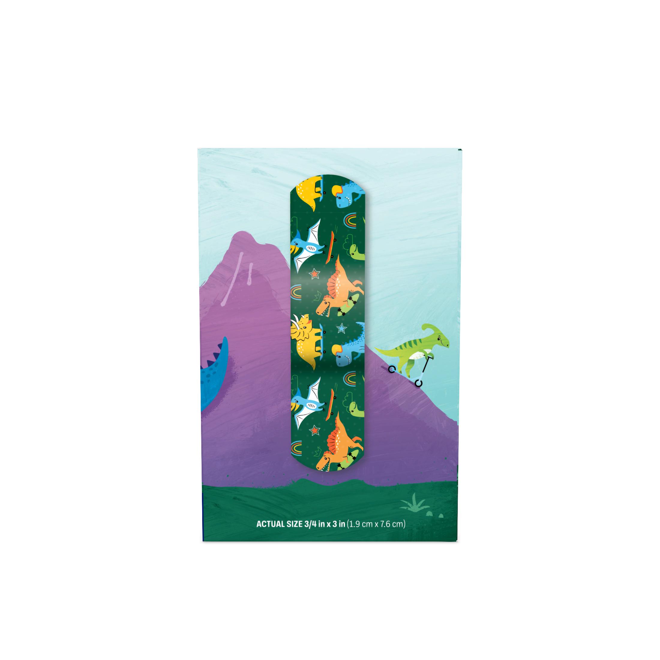 Sterile Design Series Herbie® the Dino Adhesive Bandages with Stat Strip®, 3/4