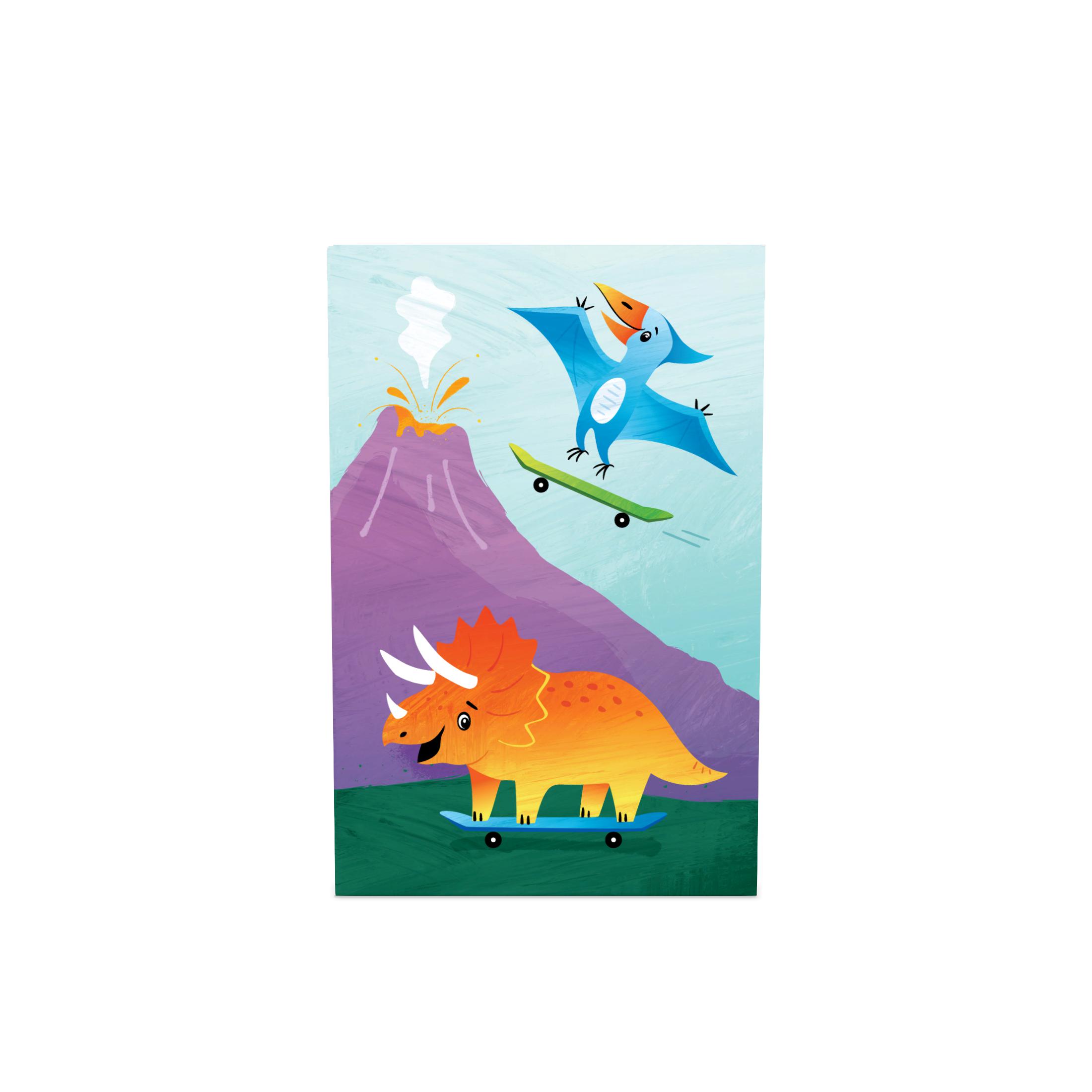 Sterile Design Series Herbie® the Dino Adhesive Bandages with Stat Strip®, 3/4