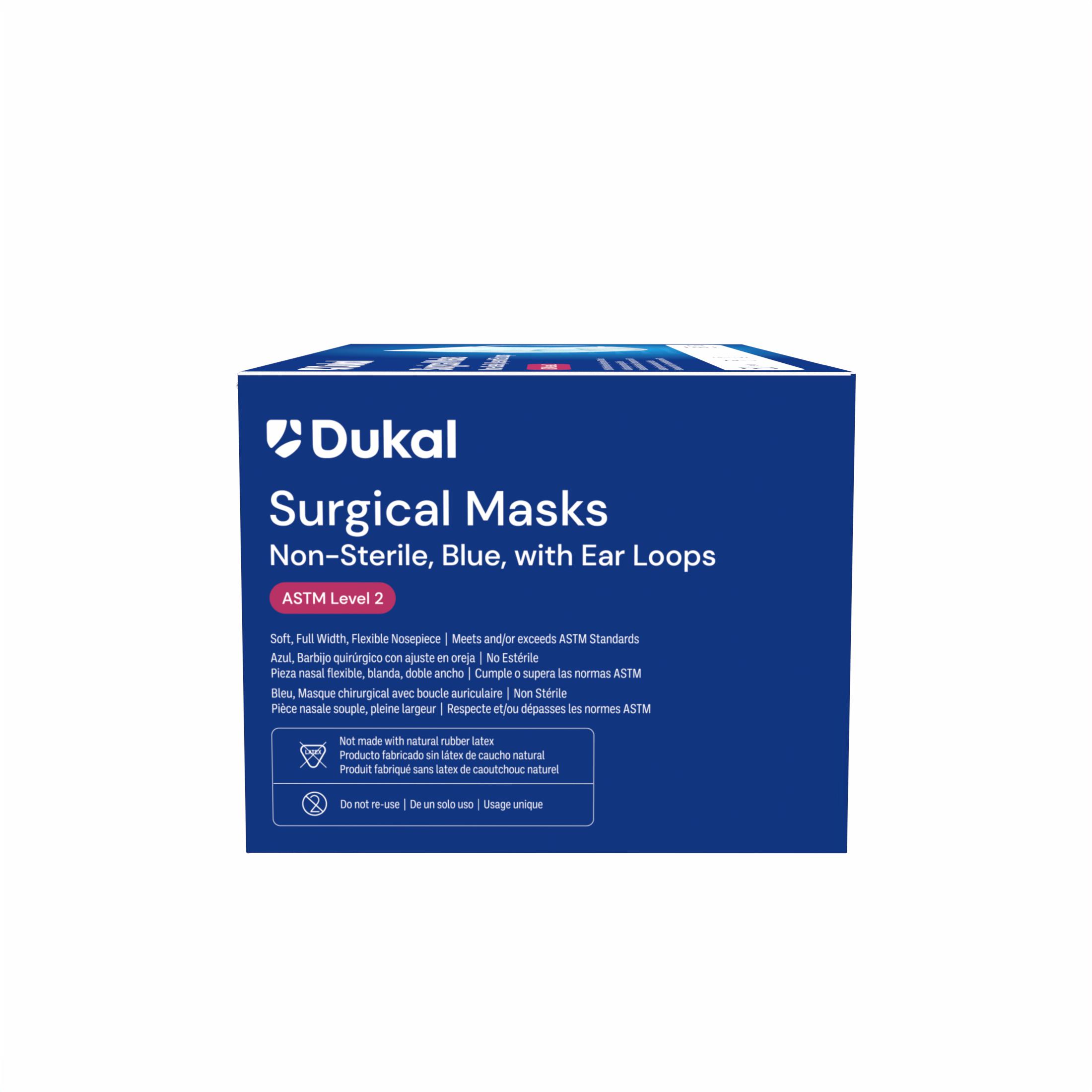 ASTM Level 2 Surgical Mask with Ear Loop, Blue