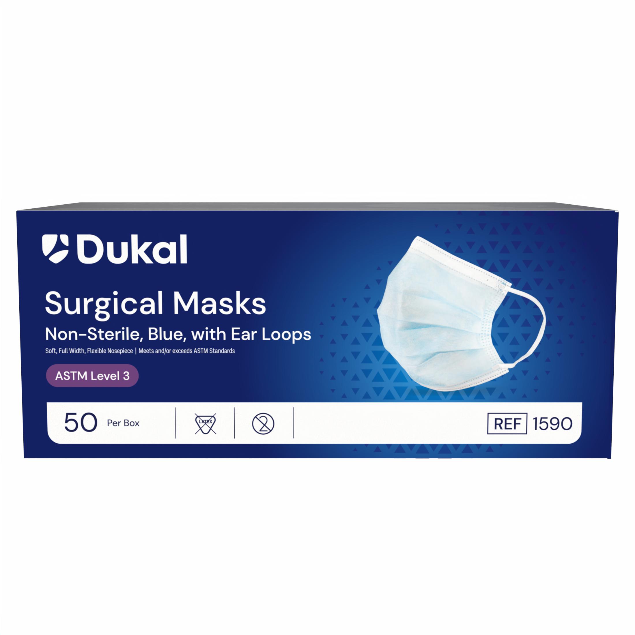 ASTM Level 3 Surgical Mask with Ear Loop, Blue