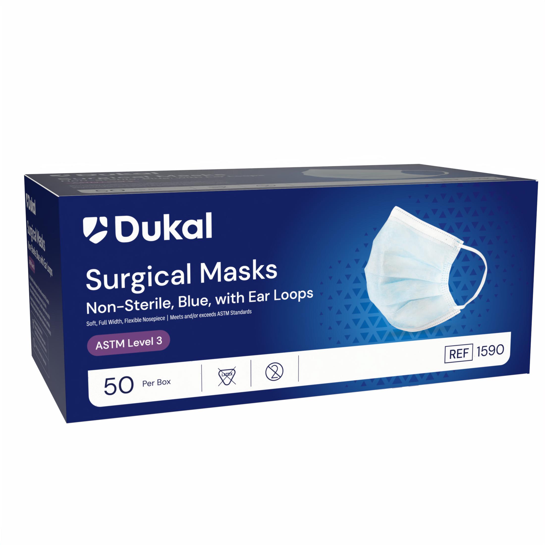 ASTM Level 3 Surgical Mask with Ear Loop, Blue