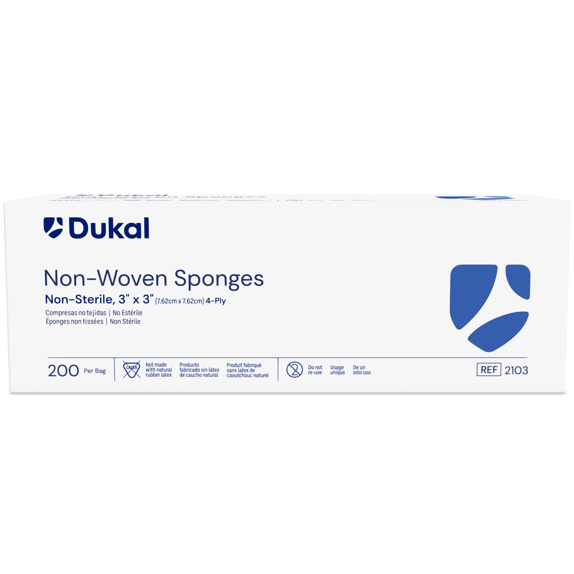 Non-Woven Sponges, 4-Ply, 3