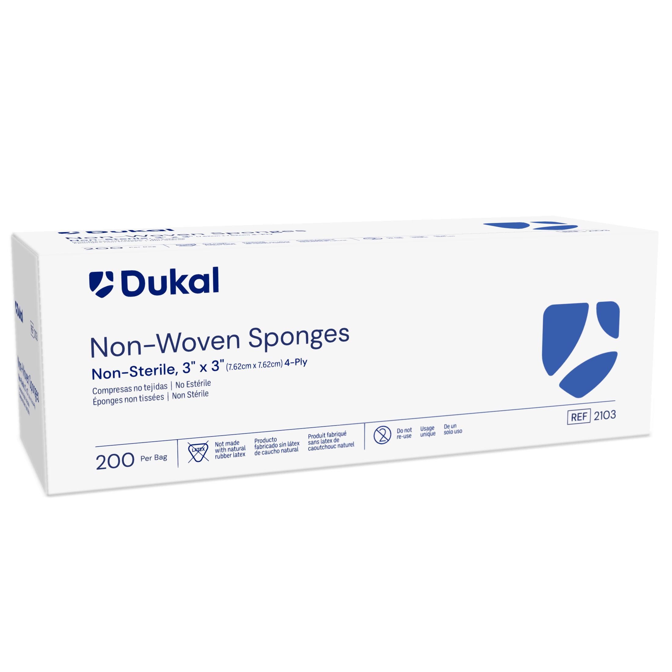 Non-Woven Sponges, 4-Ply, 3