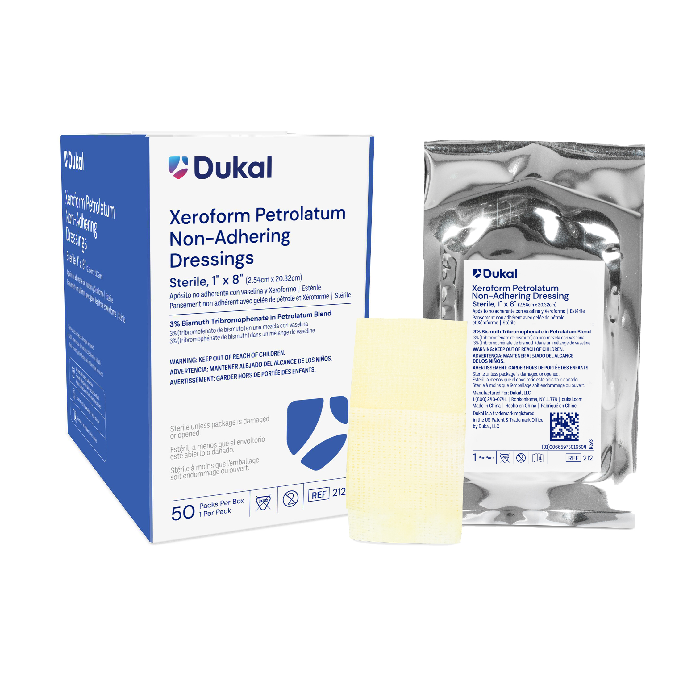 Sterile Xeroform Petrolatum Non-Adhering Dressings, 1