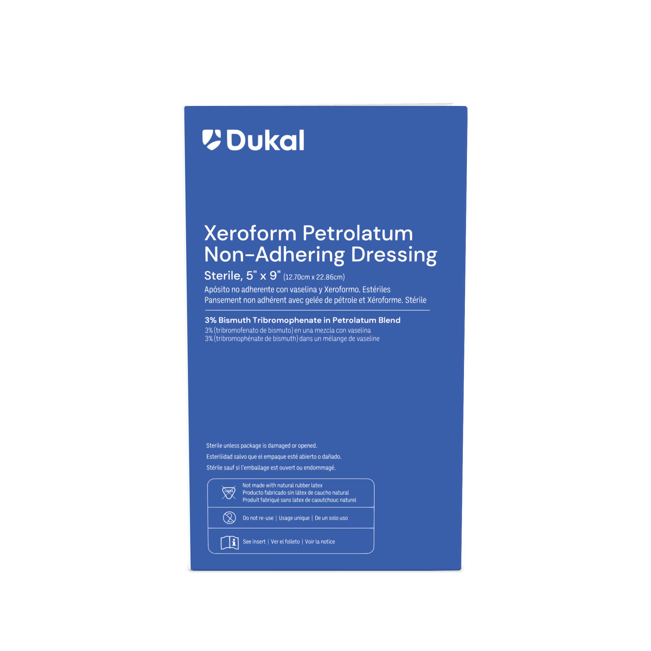 Sterile Xeroform Petrolatum Non-Adhering Dressings, 5