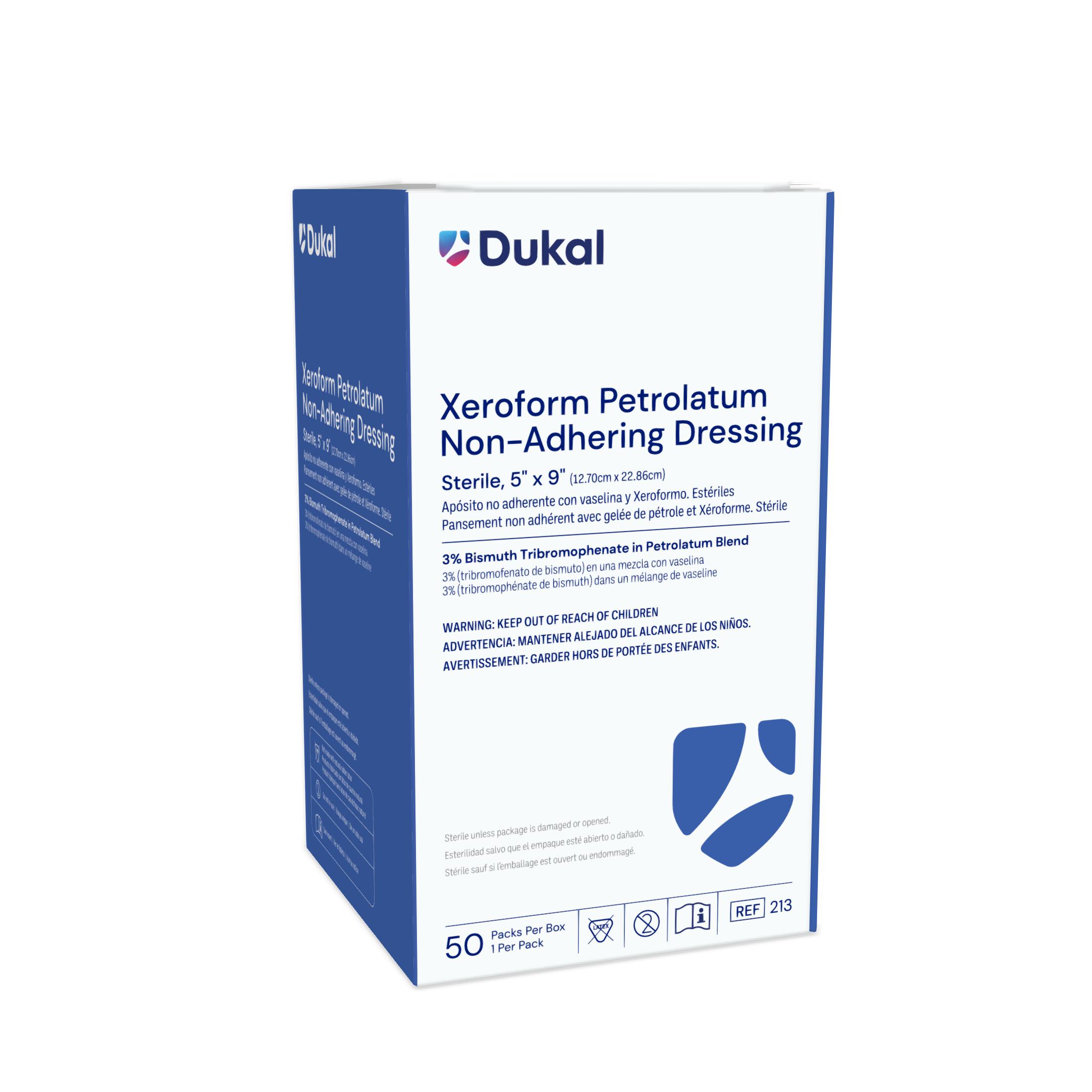 Sterile Xeroform Petrolatum Non-Adhering Dressings, 5