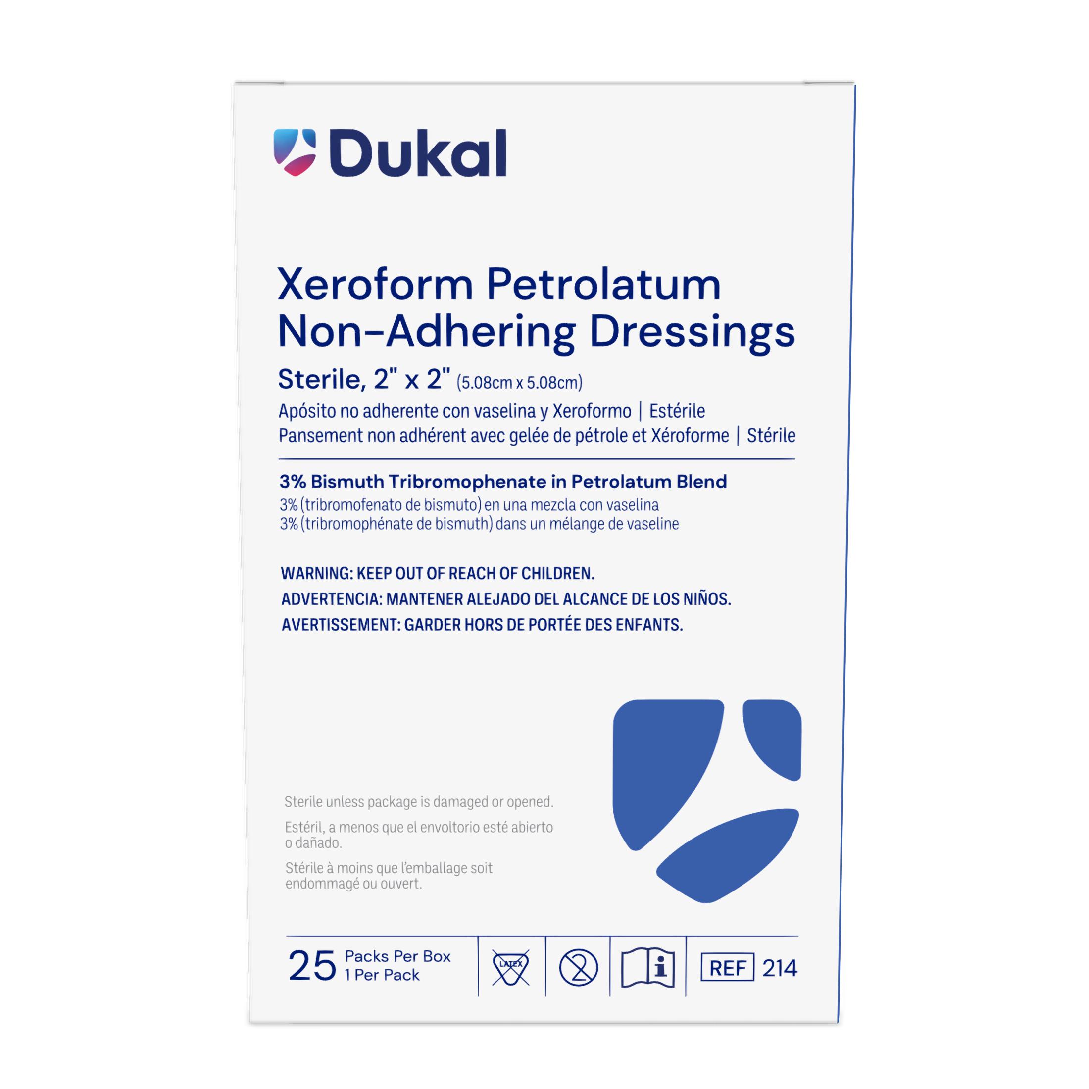Sterile Xeroform Petrolatum Non-Adhering Dressings, 2