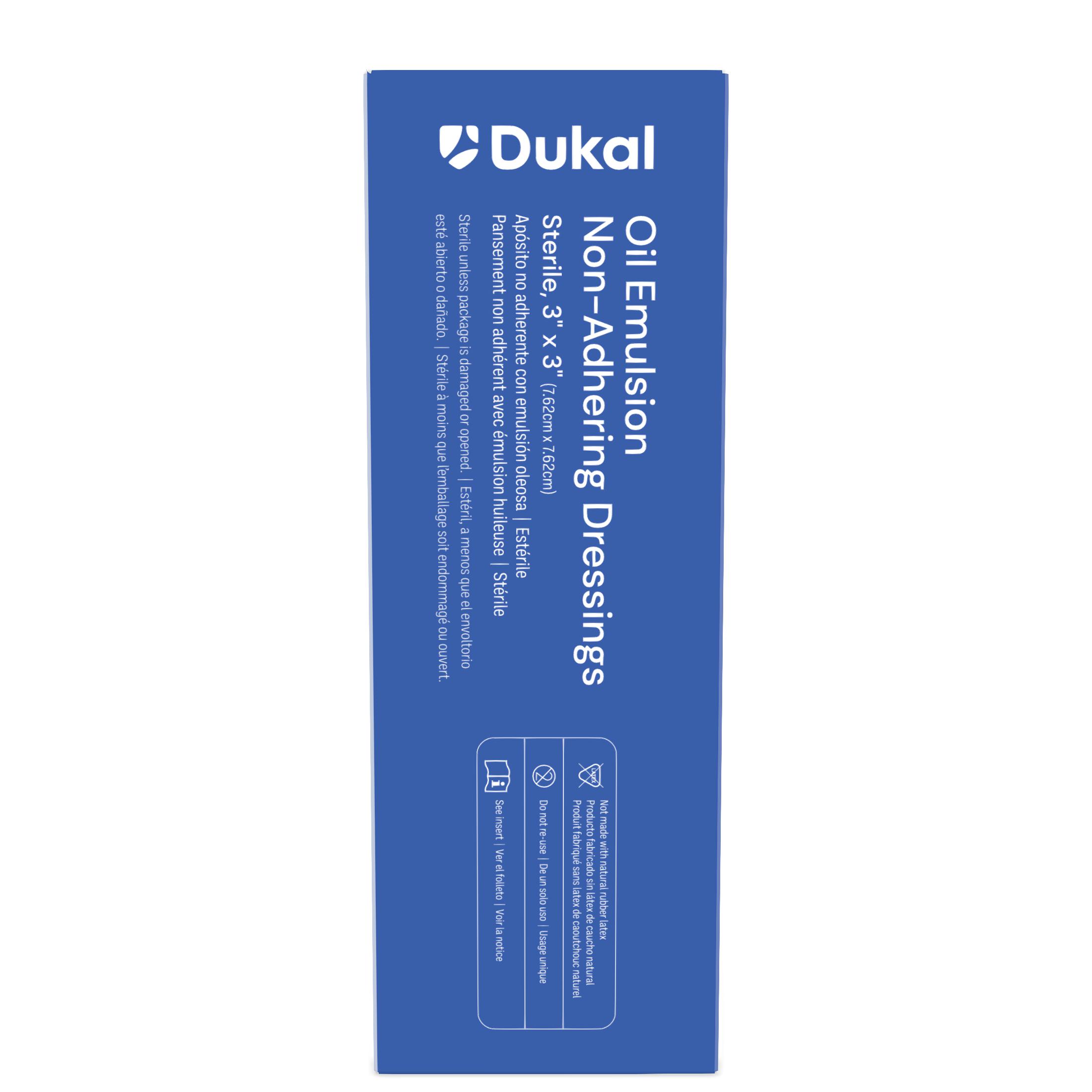 Sterile Oil Emulsion Non-Adhering Dressings, 3