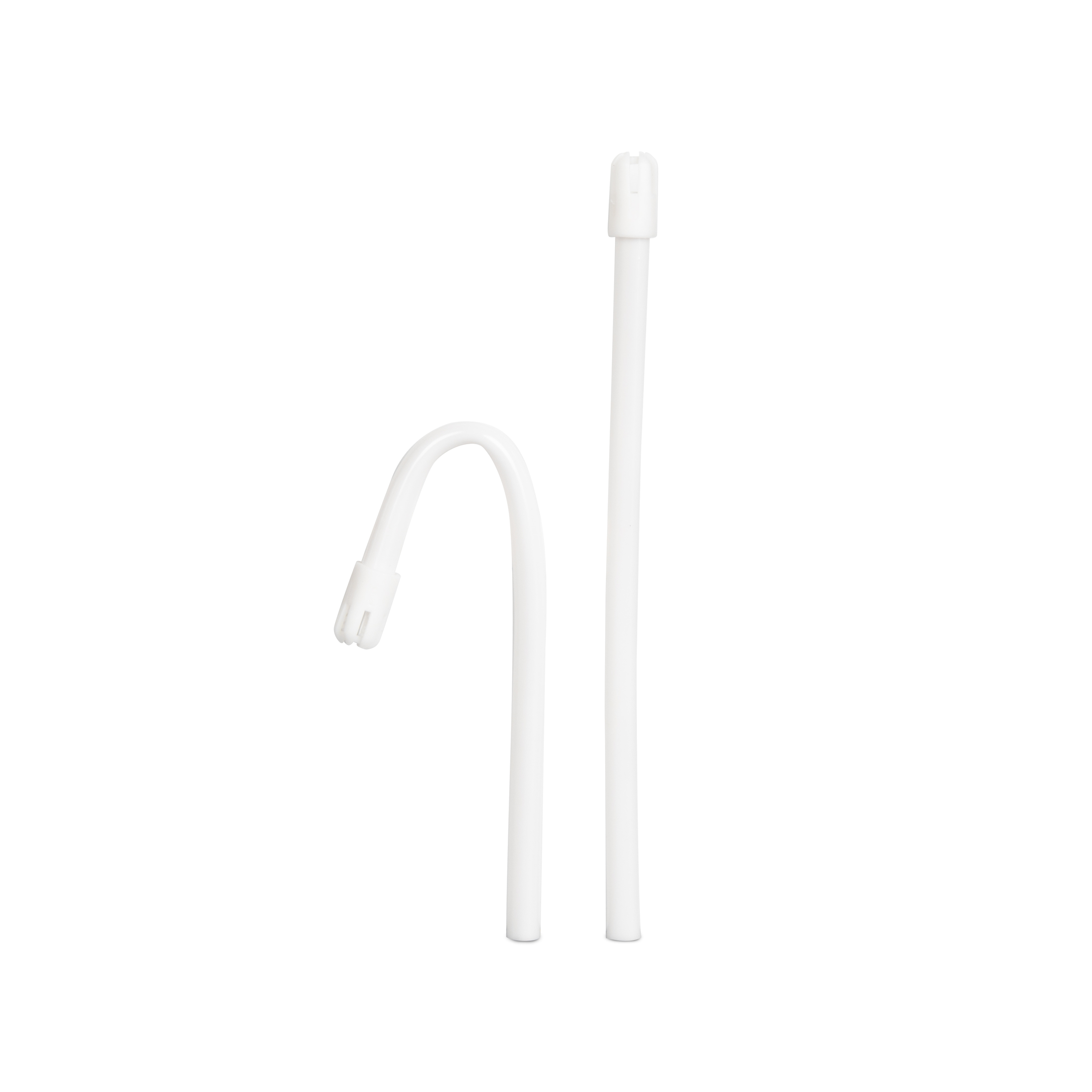 Saliva Ejector, White Body with White Tip
