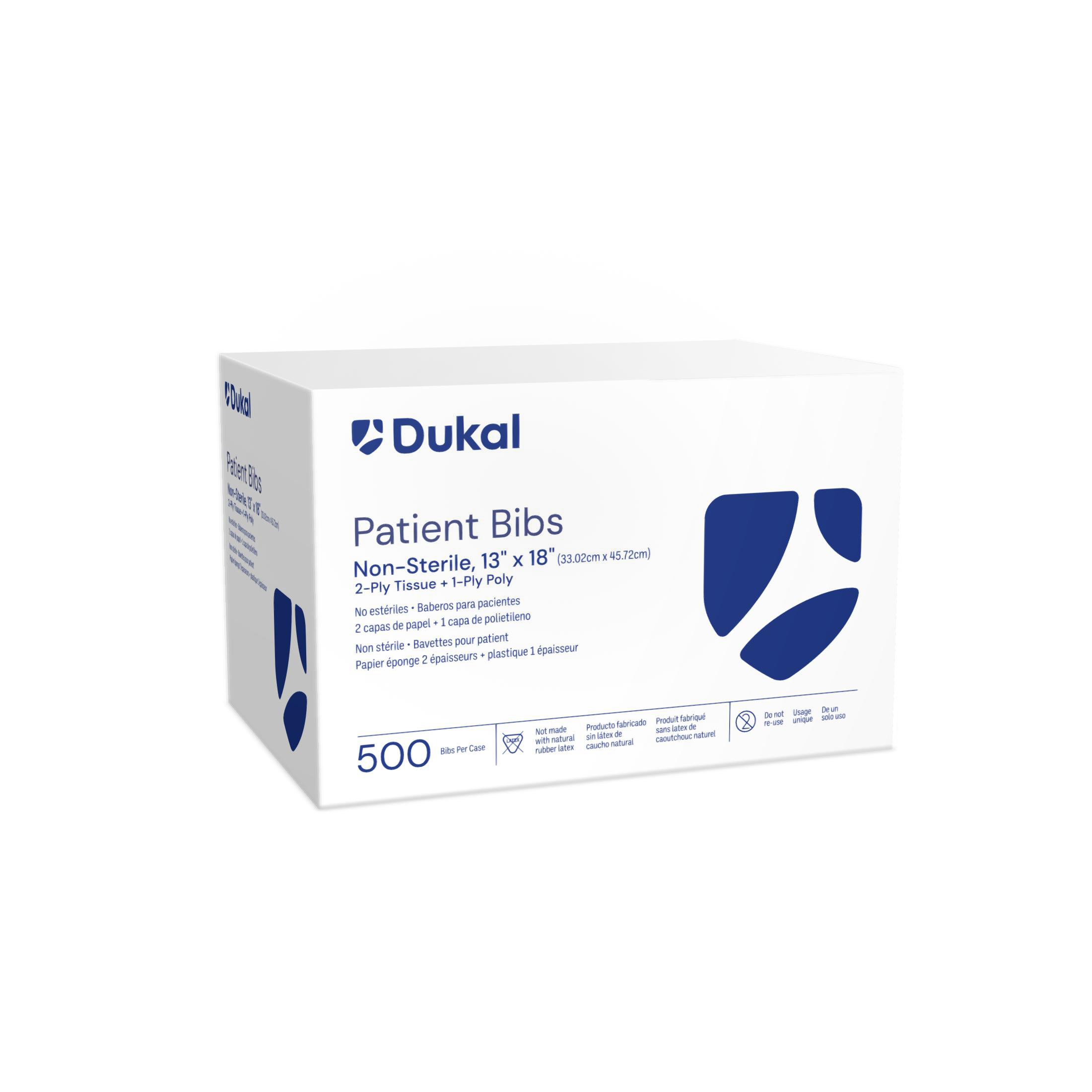Patient Bibs, 2-Ply, 13