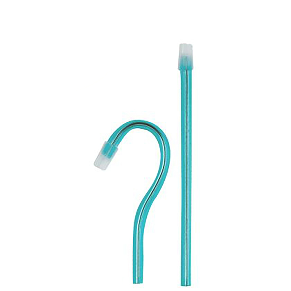Saliva Ejector, Aqua Body with Clear Tip