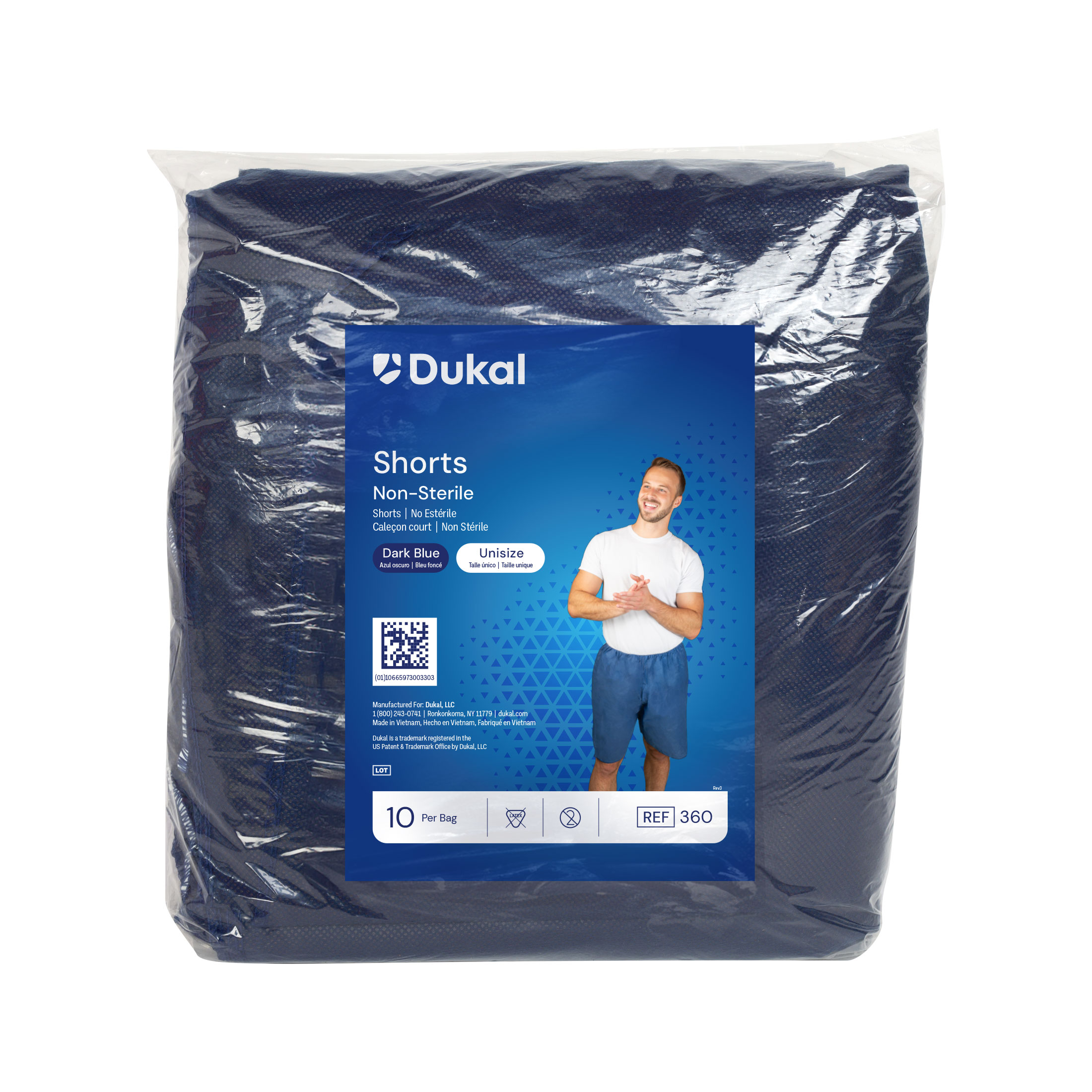 Disposable Shorts, Unisize, Dark Blue