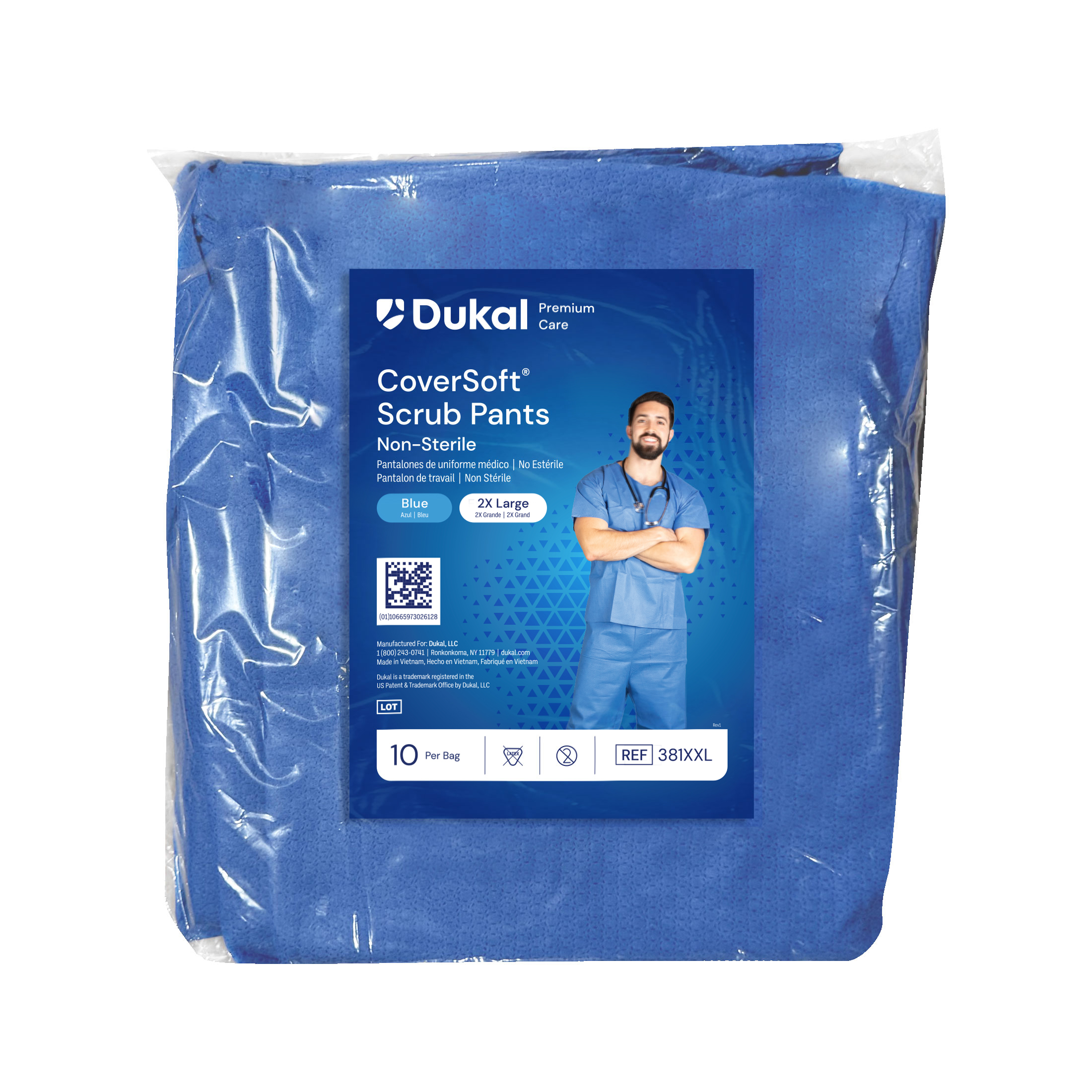 CoverSoft™ Scrub Pants, XX-Large, Blue