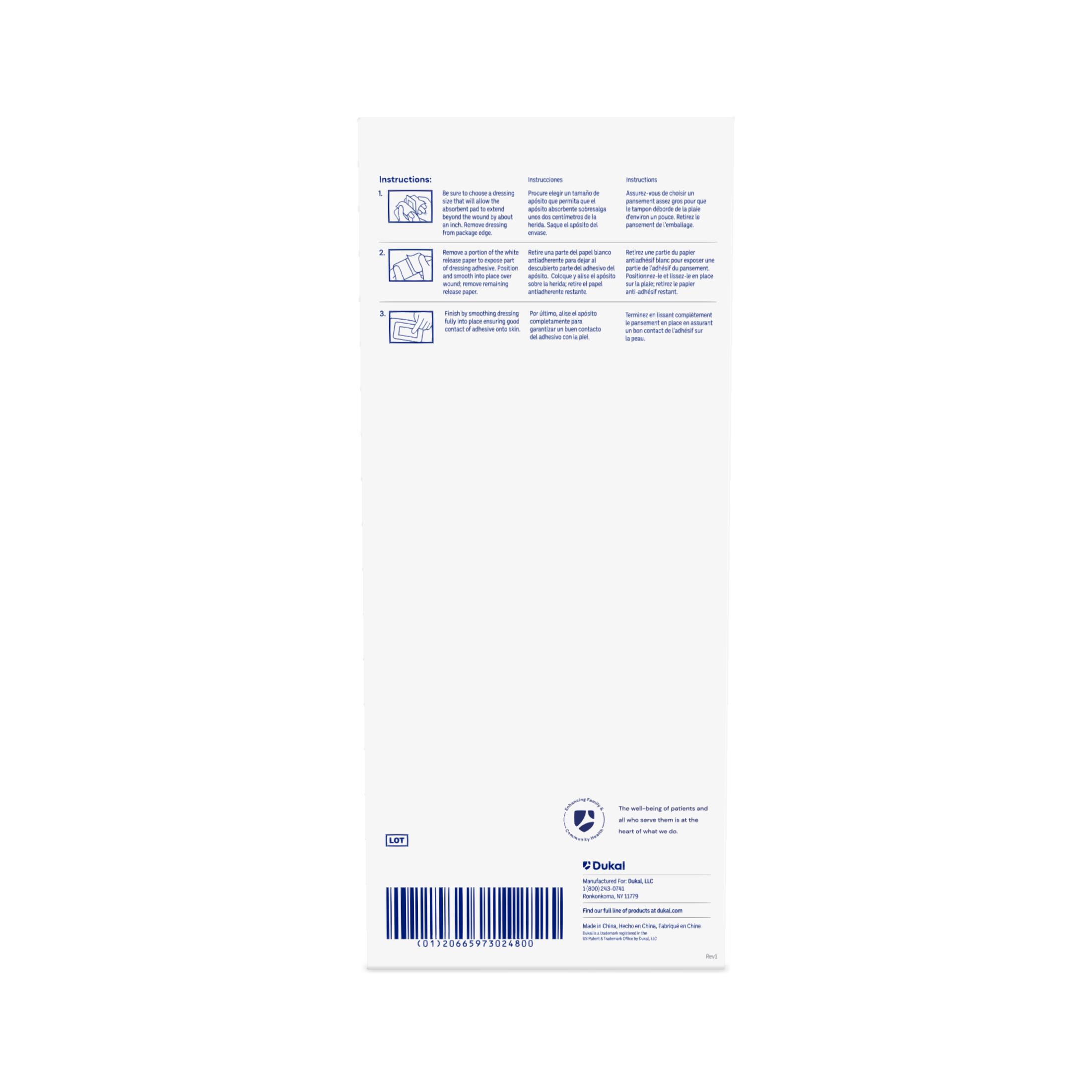 Sterile Composite Island Dressing, 4