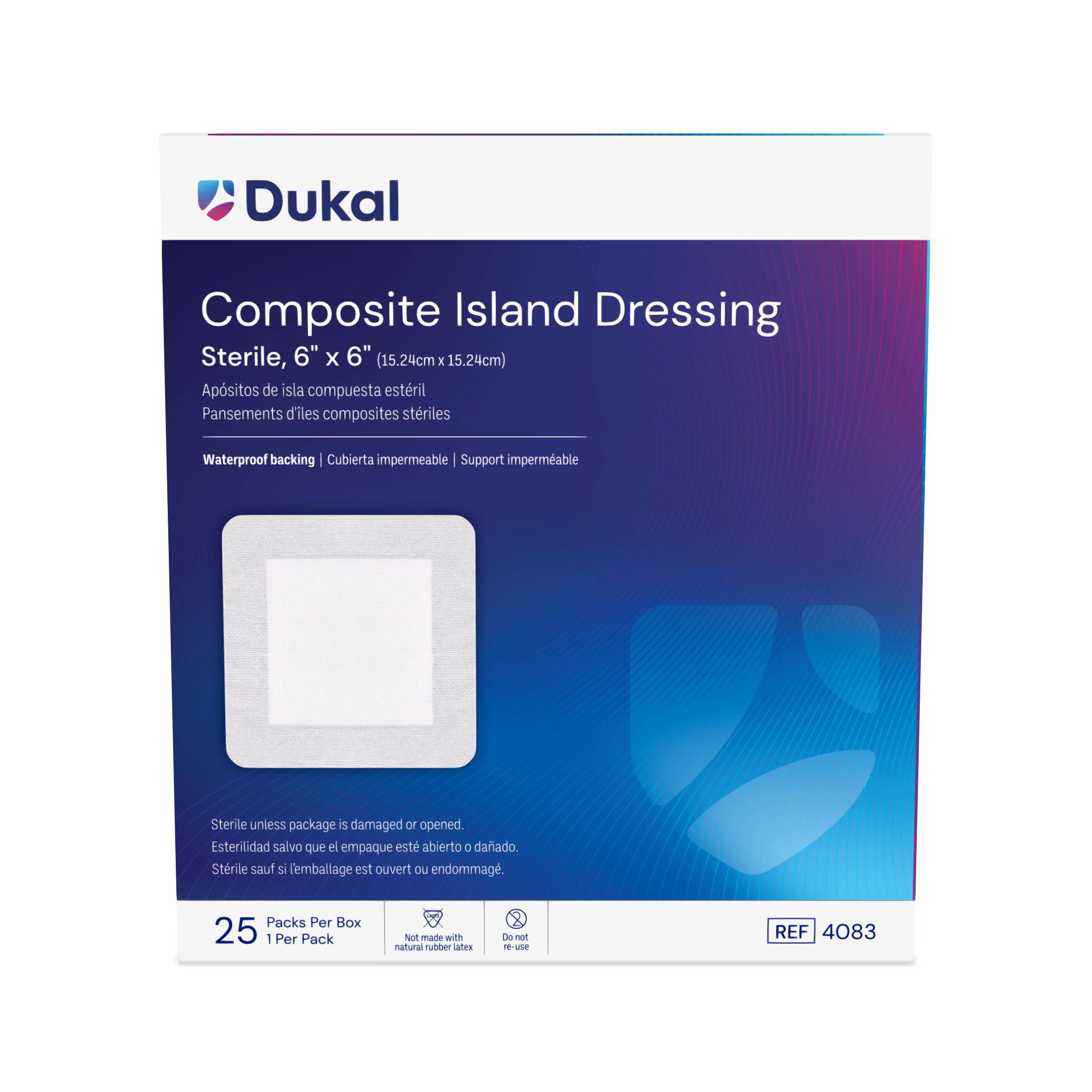 Sterile Composite Island Dressing, 6