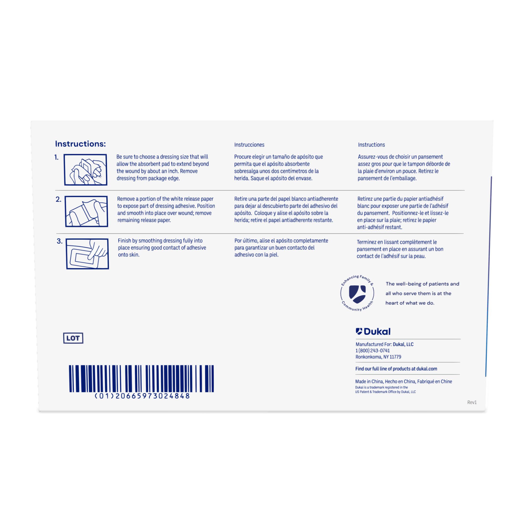 Sterile Composite Island Dressing, 4