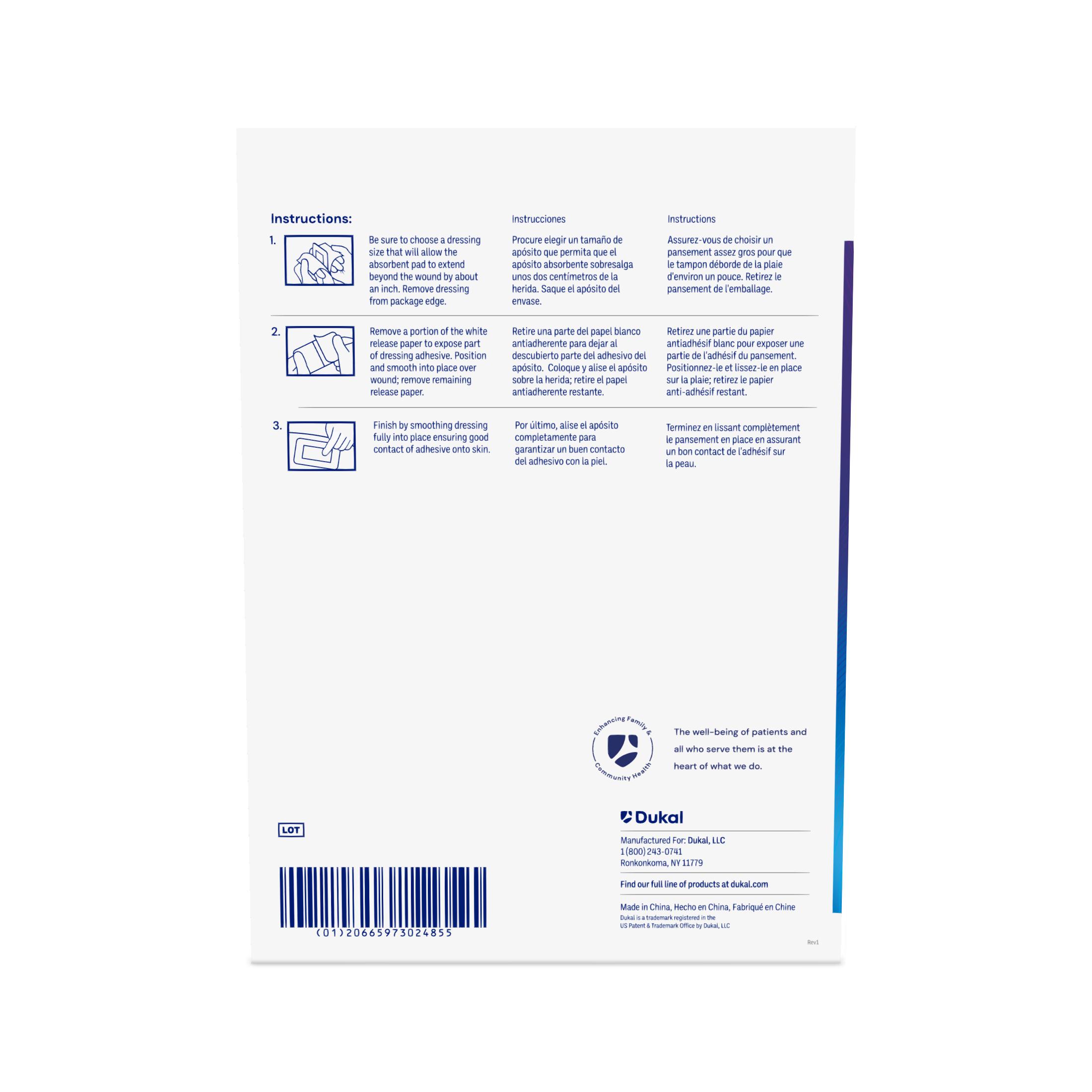 Sterile Composite Island Dressing, 6