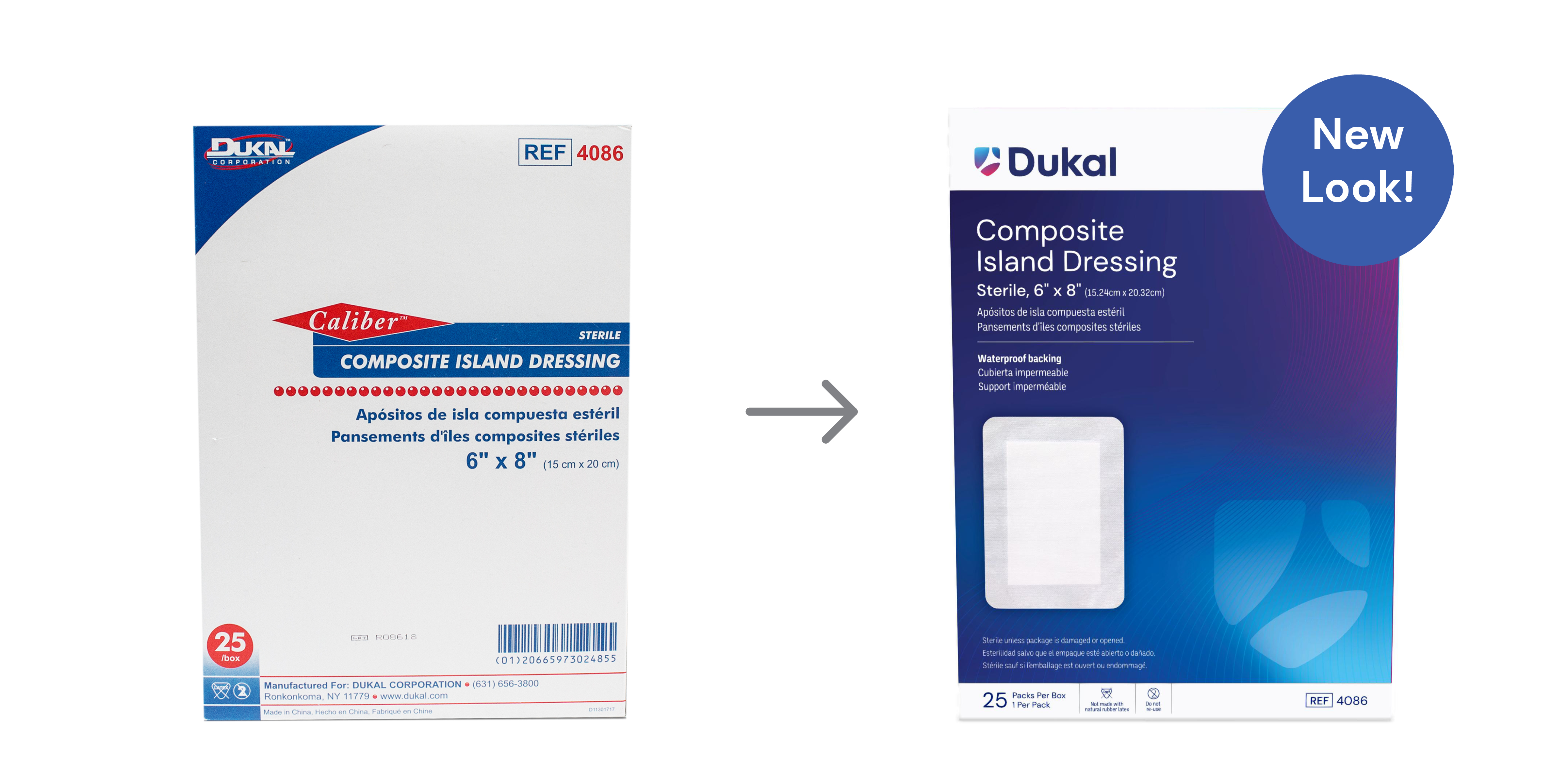 Sterile Composite Island Dressing, 6