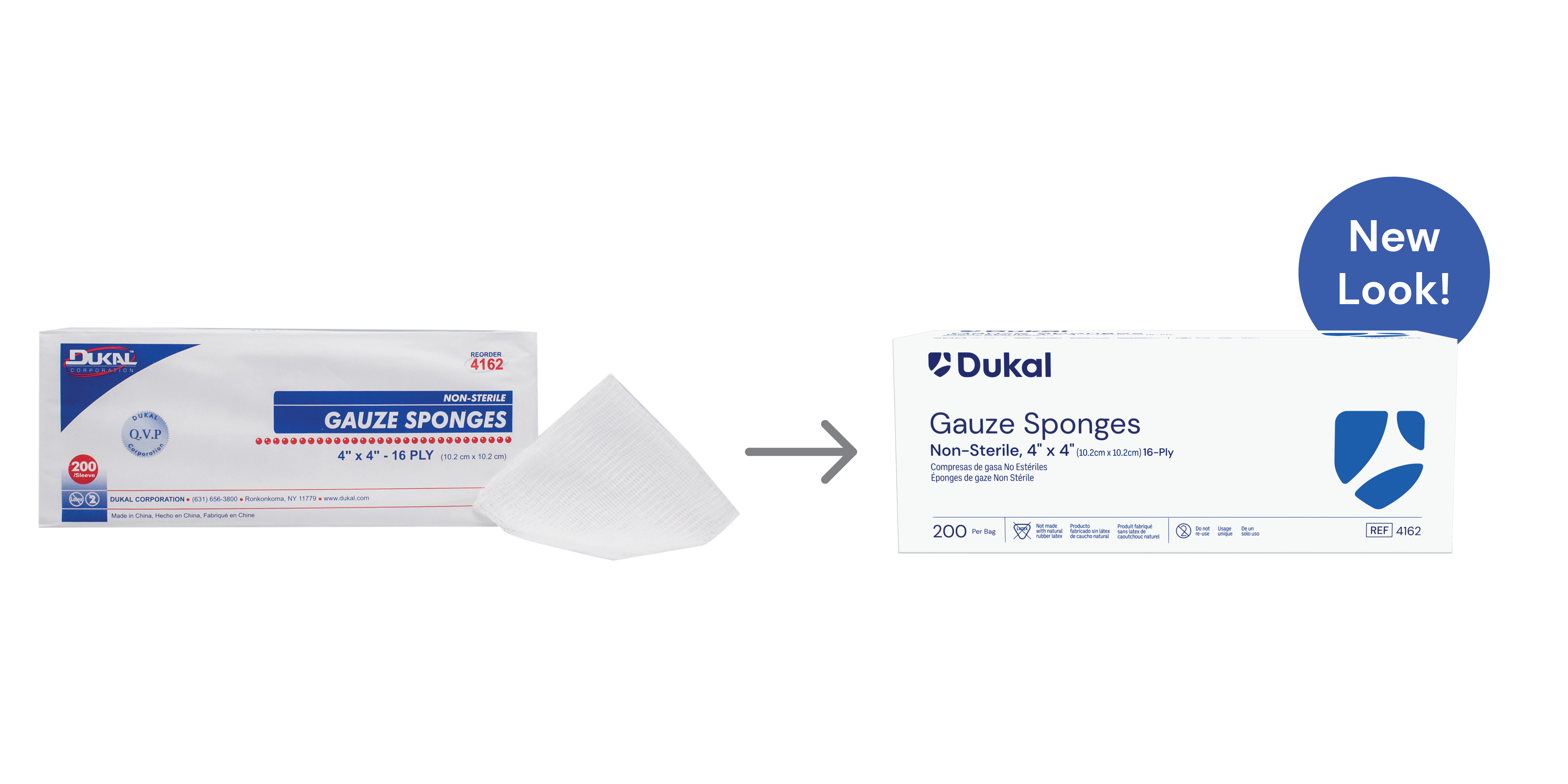 Gauze Sponges, 16-Ply, 4
