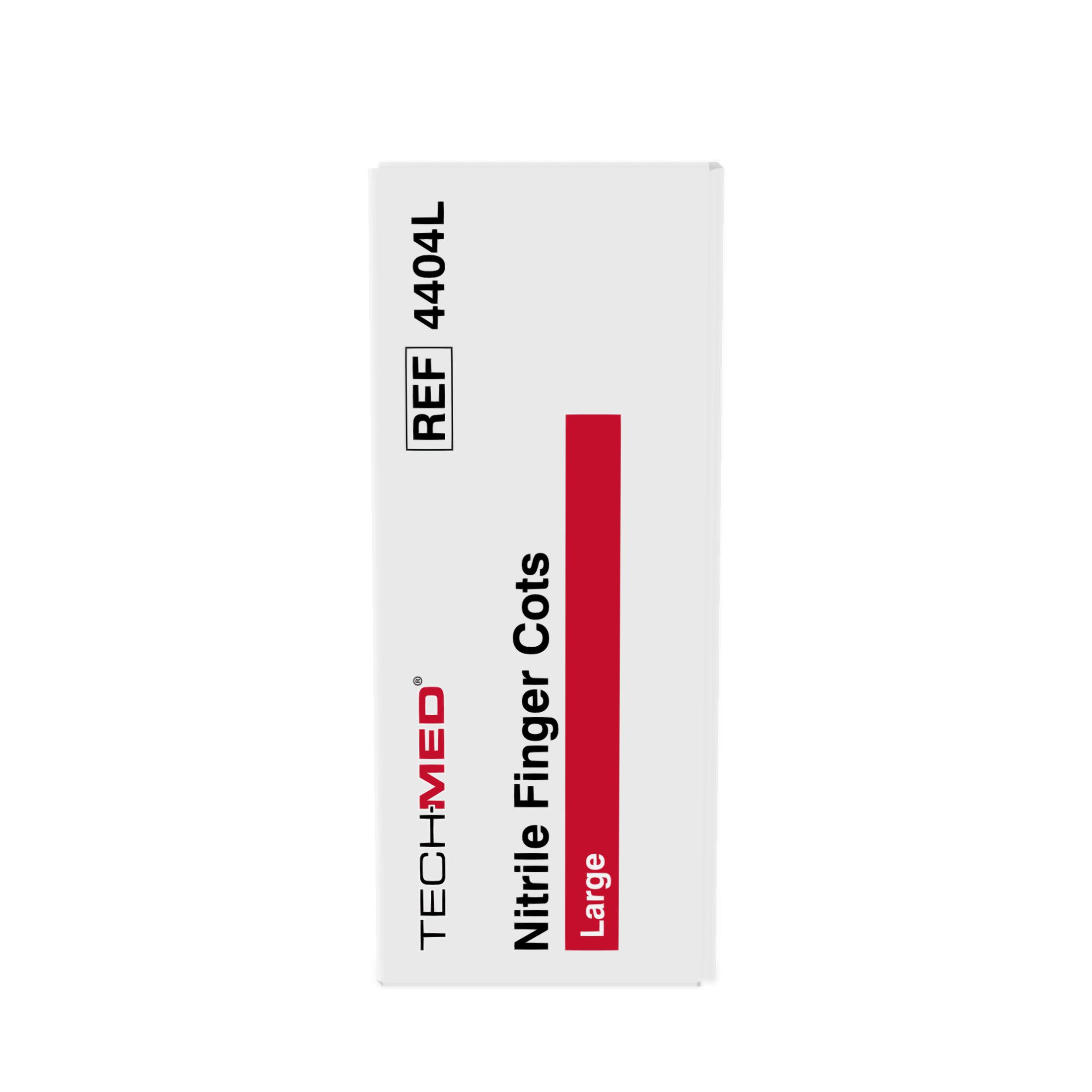 Nitrile Finger Cots, Pre-Rolled, Large
