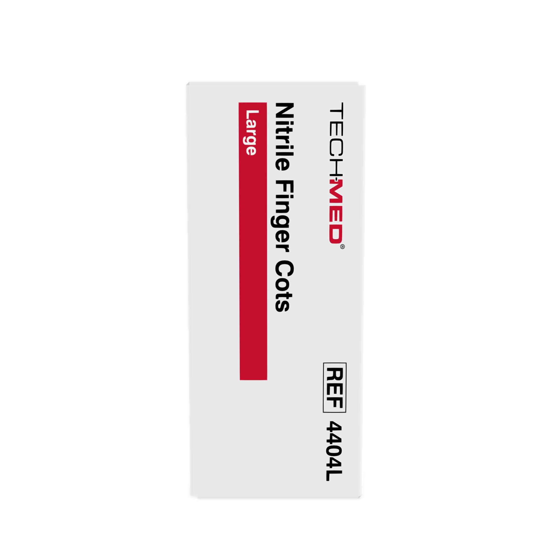 Nitrile Finger Cots, Pre-Rolled, Large