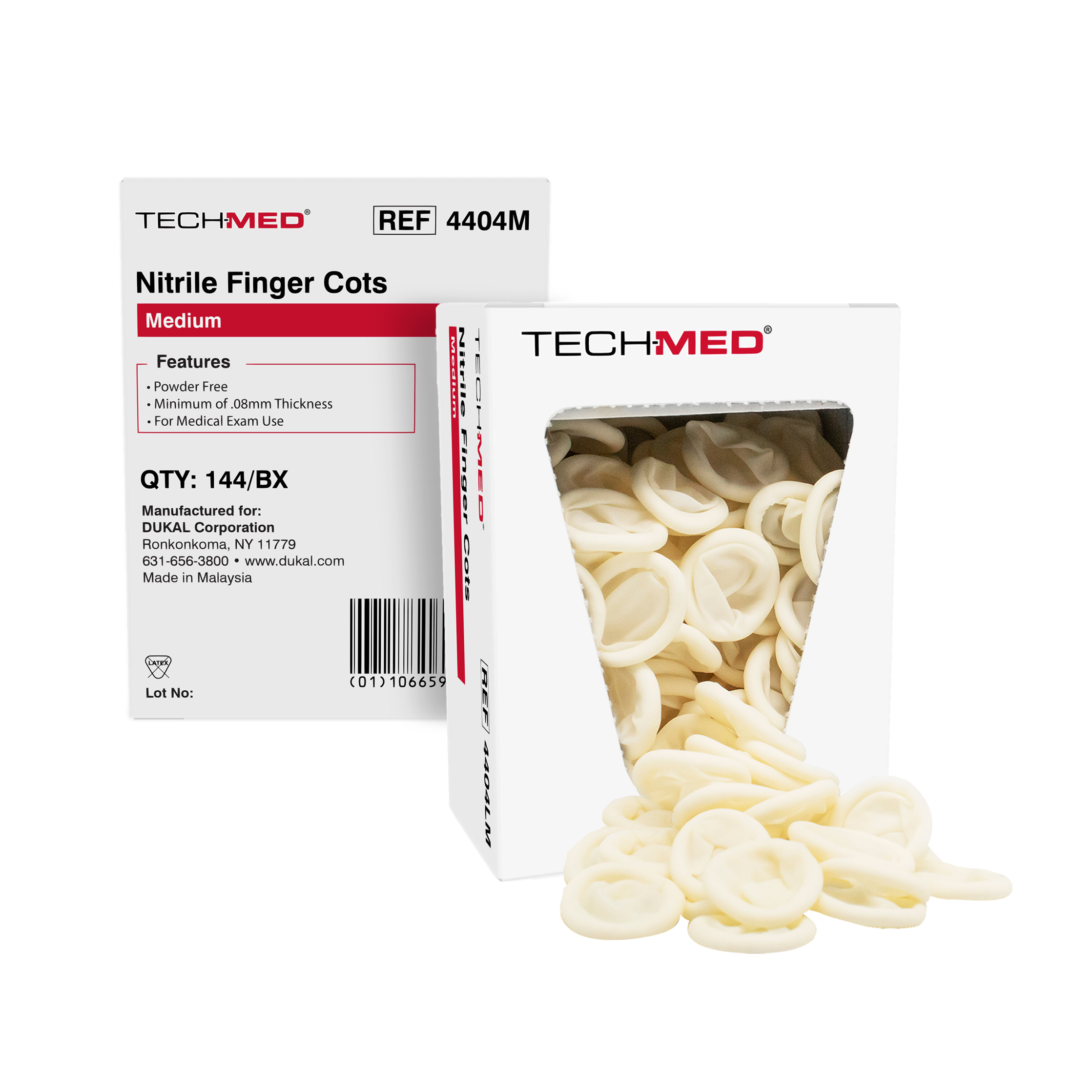 Nitrile Finger Cots, Pre-Rolled, Medium
