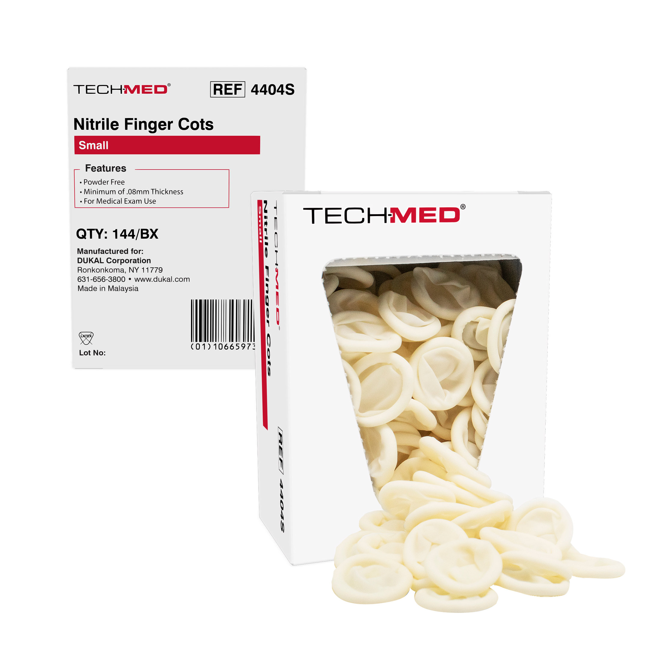 Nitrile Finger Cots, Pre-Rolled, Small