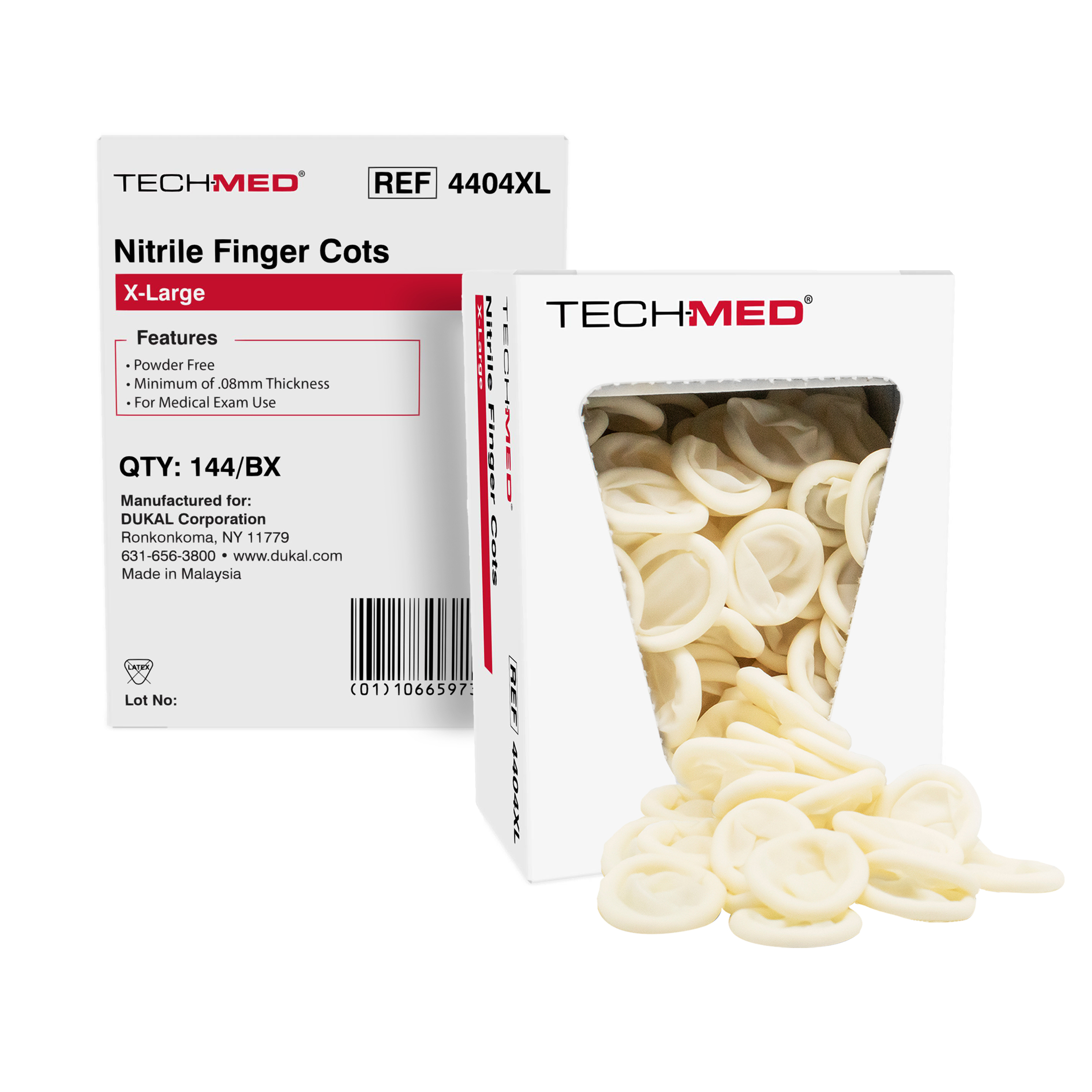 Nitrile Finger Cots, Pre-Rolled, X-Large