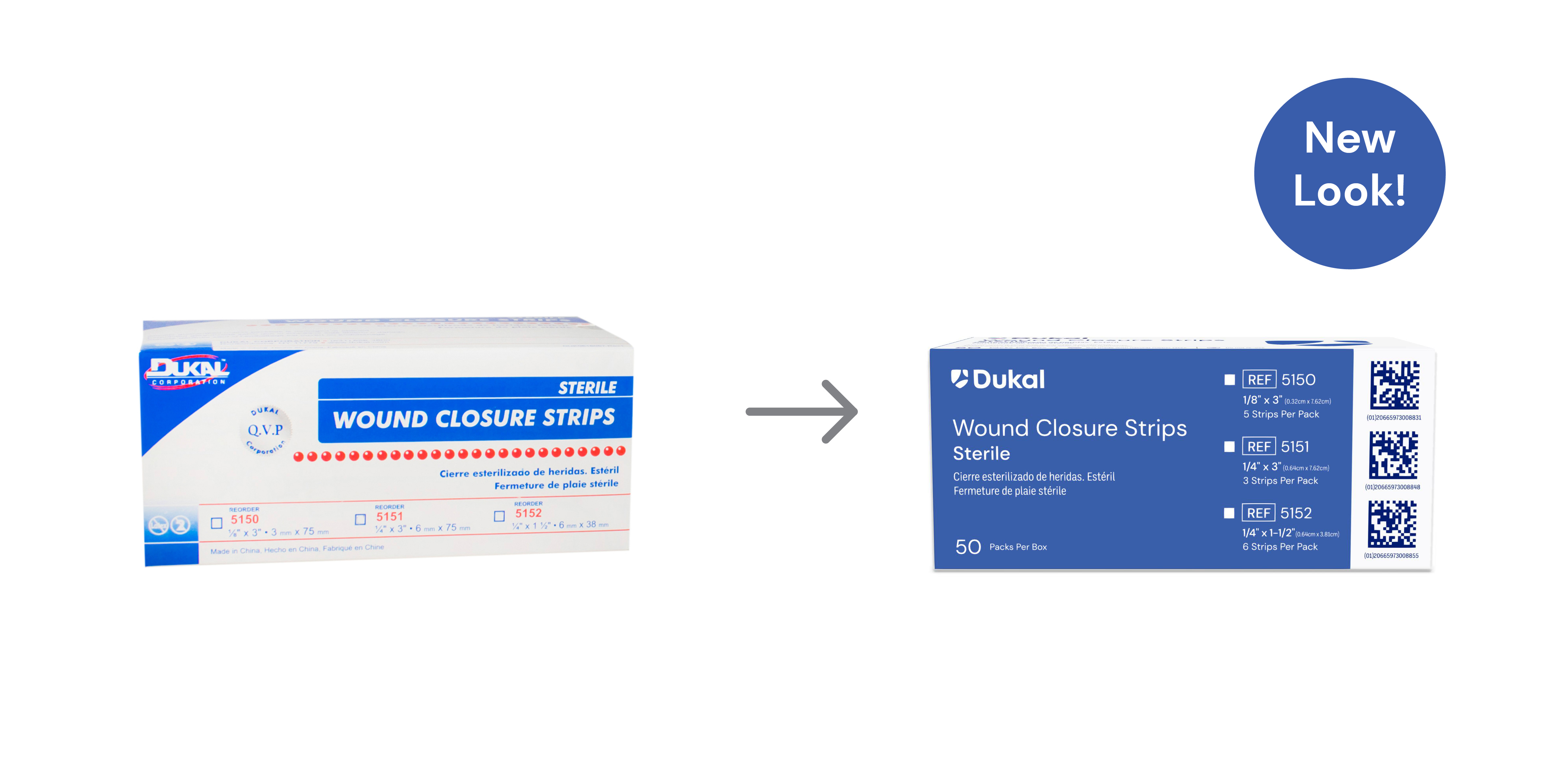 Sterile Wound Closure Strips, 1/4