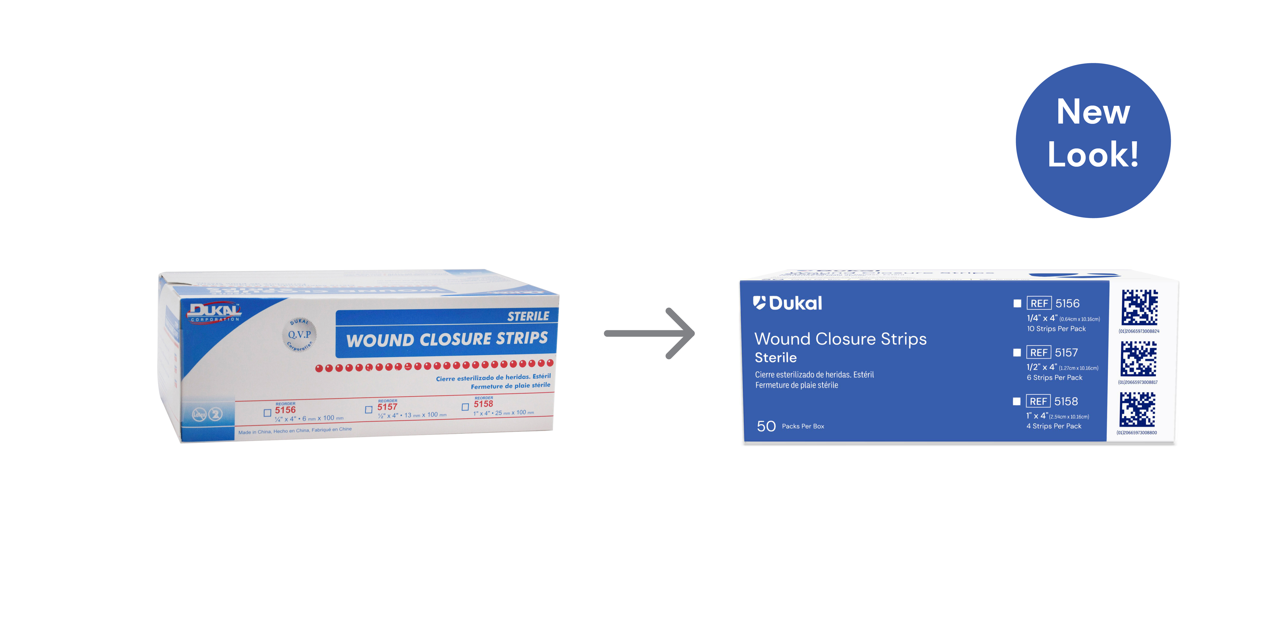 Sterile Wound Closure Strips, 1/2