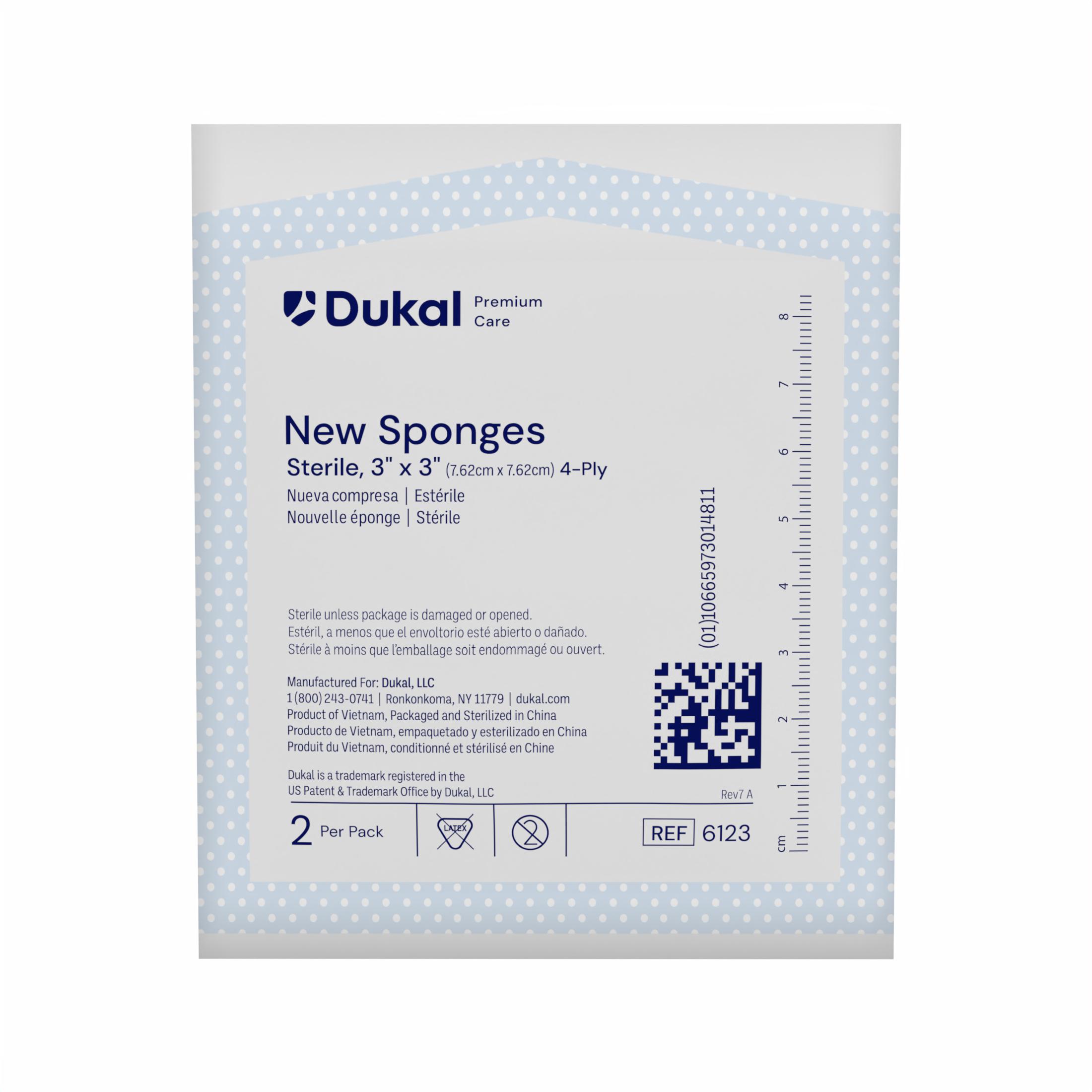 Premium Care Sterile New Sponges, 4-Ply, 3